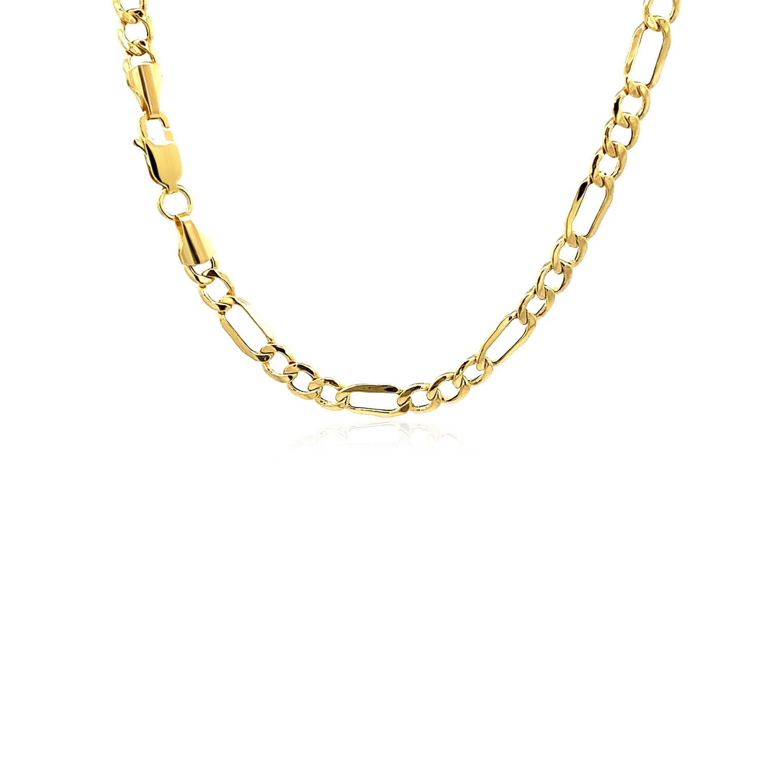 4.6mm 14k Yellow Gold Lite Figaro Chain - Image 13