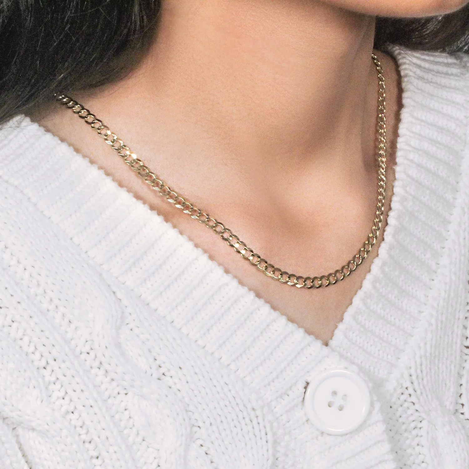 4.7mm 10k Yellow Gold Curb Chain - Image 10