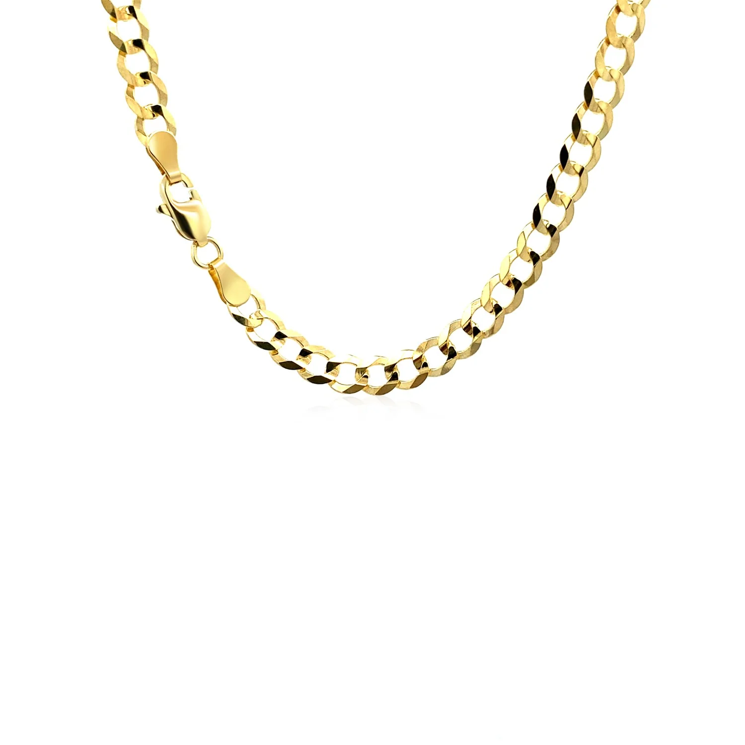 4.7mm 10k Yellow Gold Curb Chain - Image 3
