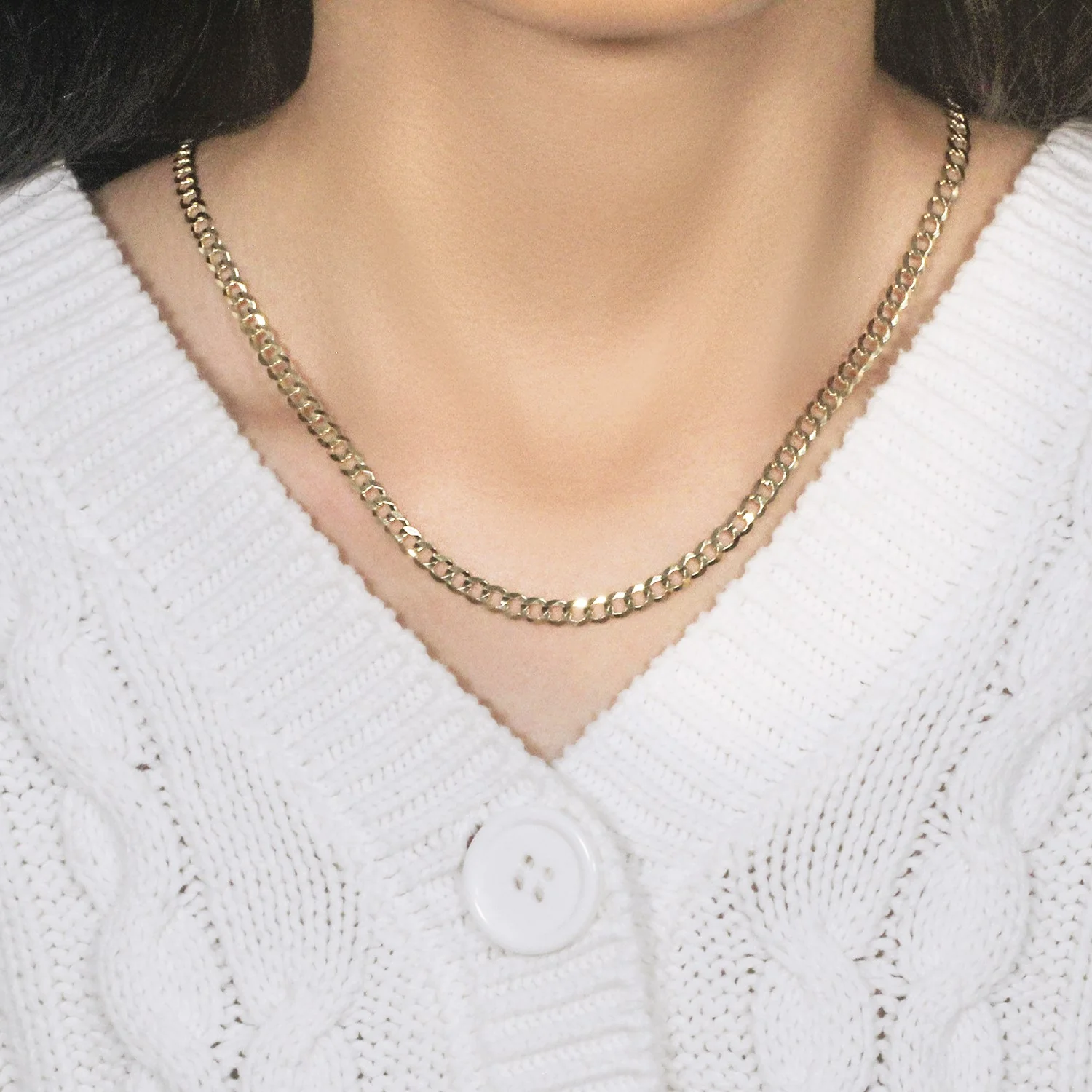 4.7mm 10k Yellow Gold Curb Chain - Image 9