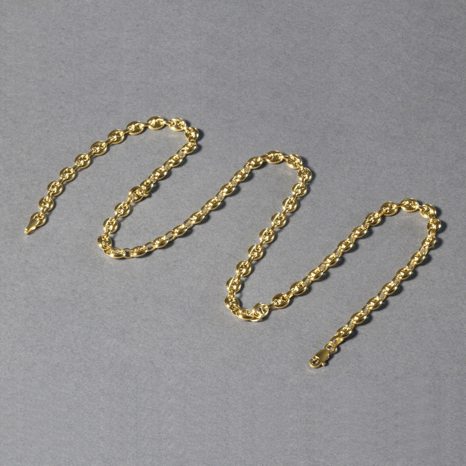 4.7mm 14k Yellow Gold Puffed Mariner Link Chain - Image 16