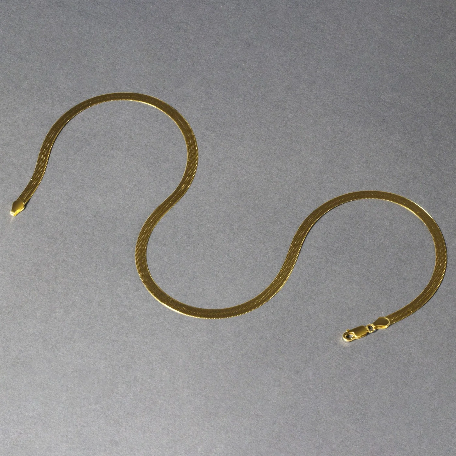 5.0mm 14k Yellow Gold Super Flex Herringbone Chain - Image 3