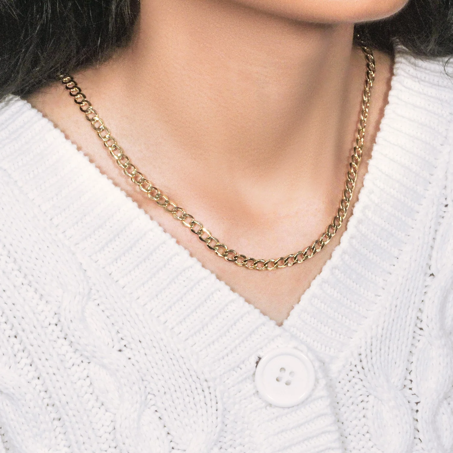 5.3mm 10k Yellow Gold Curb Chain - Image 9