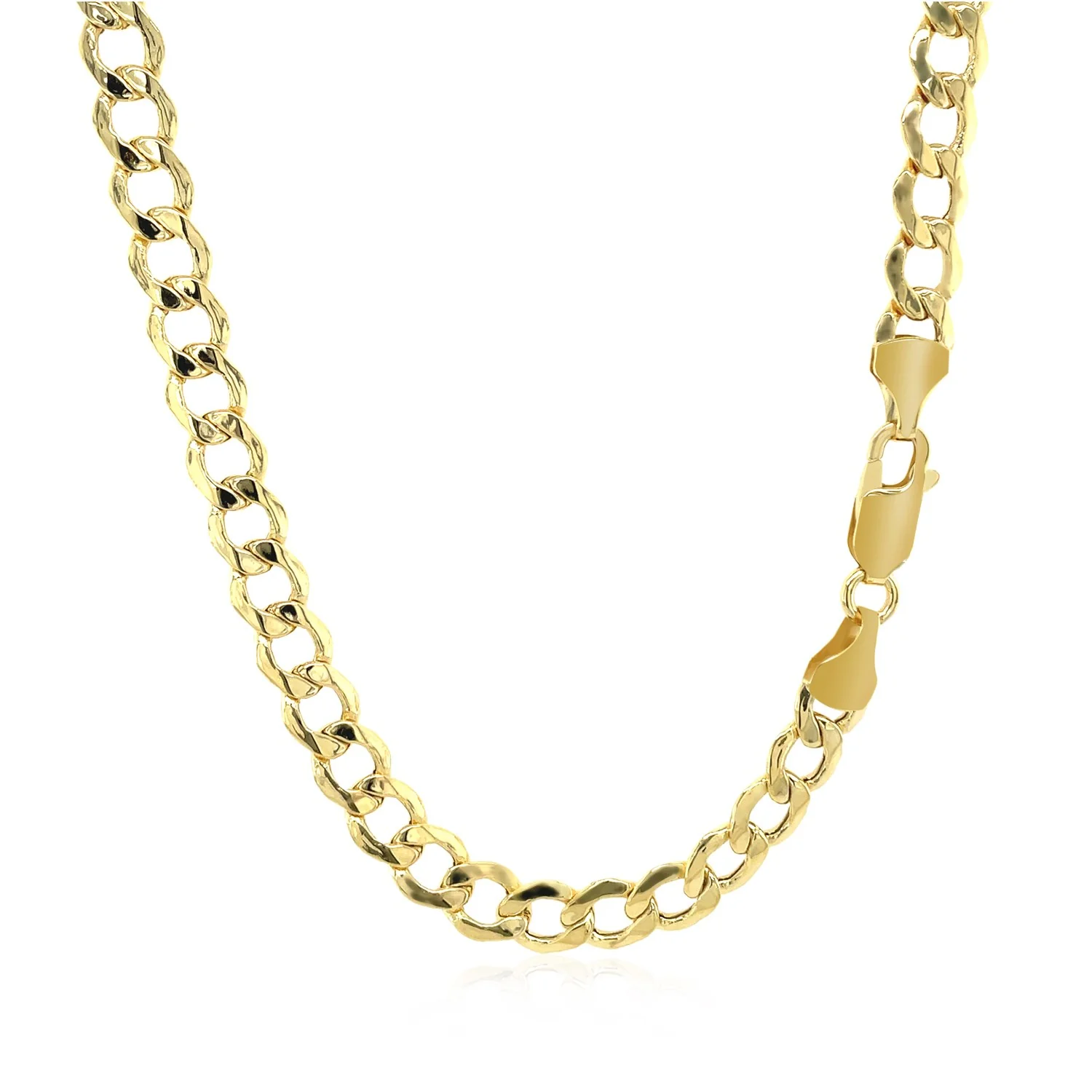 5.3mm 14k Yellow Gold Curb Chain - Image 6