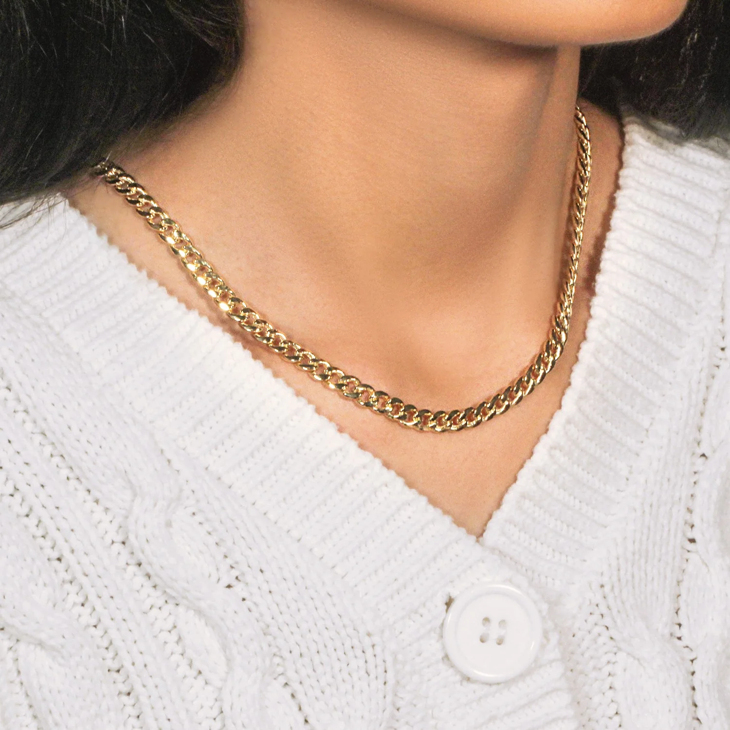 5.5mm 14k Yellow Gold Miami Cuban Semi Solid Chain - Image 9