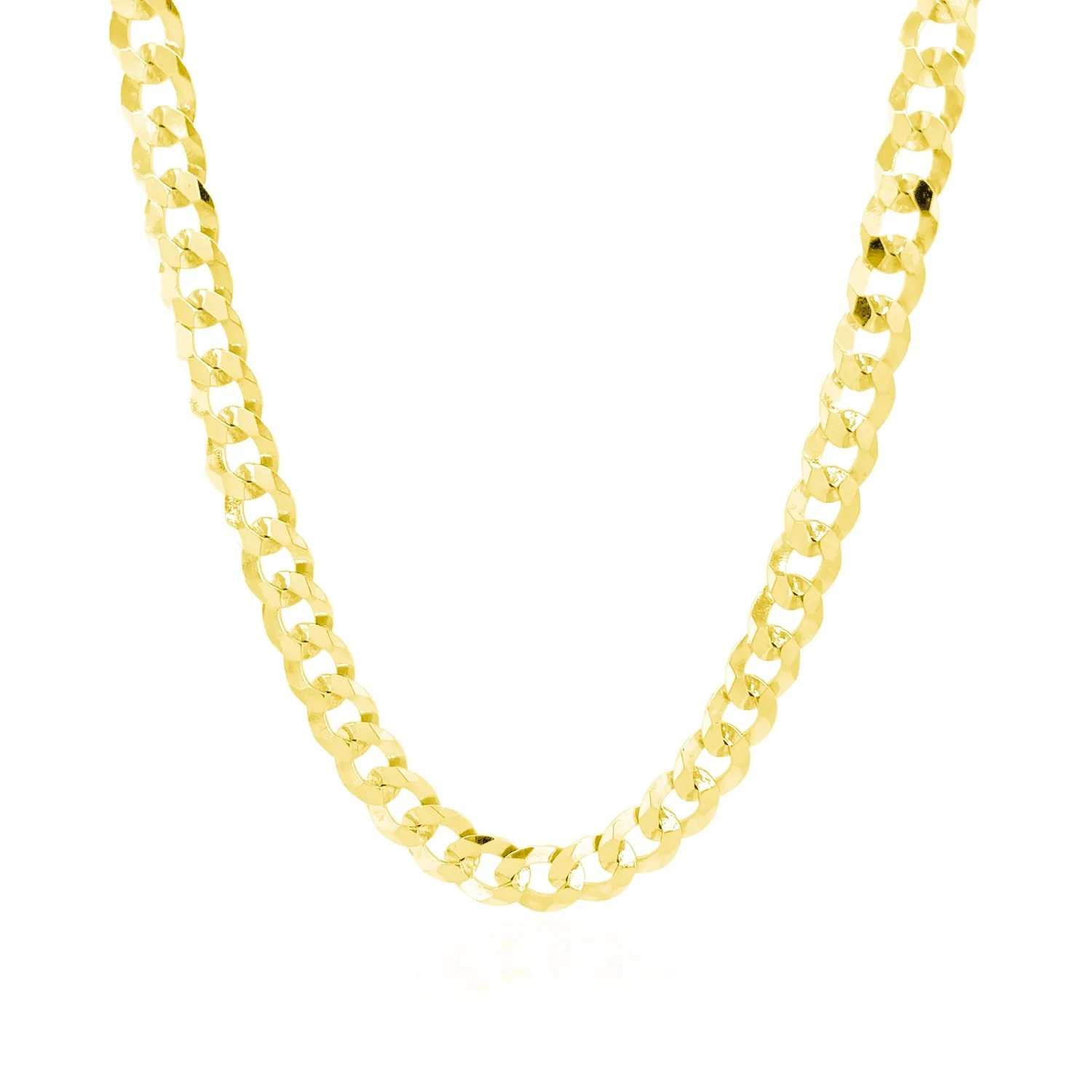 5.7mm 10k Yellow Gold Curb Chain - Image 2