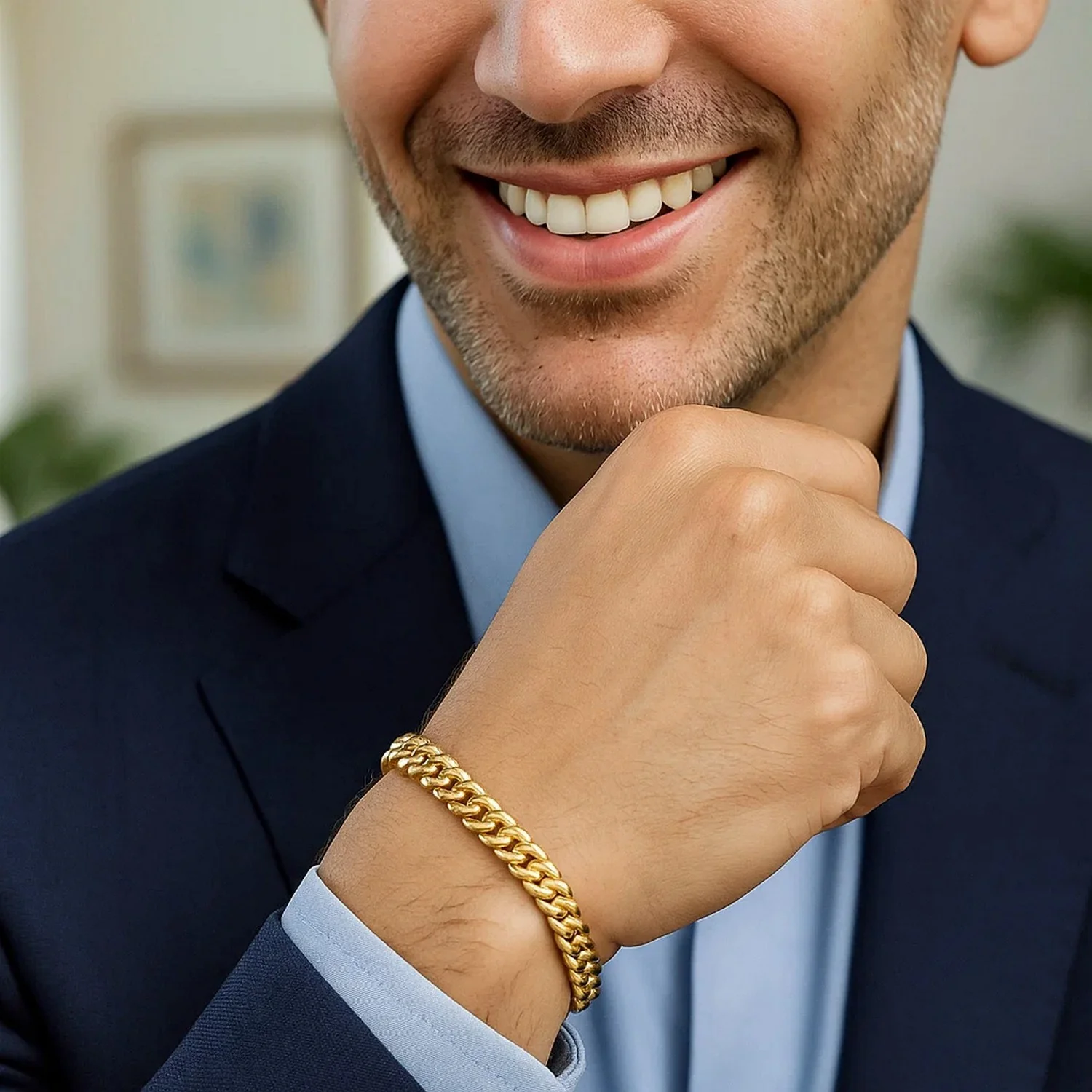 6.0mm 14k Yellow Gold Classic Miami Cuban Solid Bracelet - Image 3