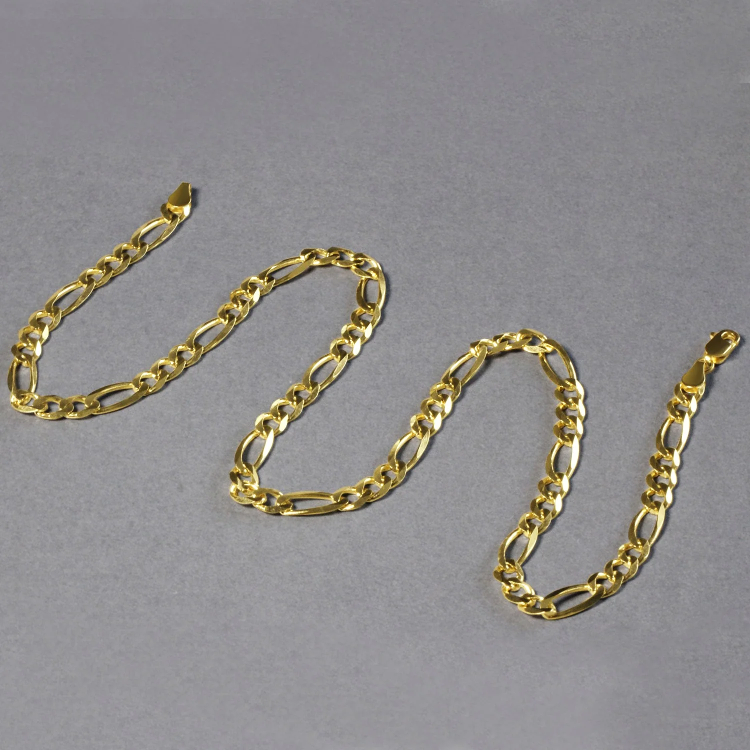 6.0mm 14k Yellow Gold Solid Figaro Chain - Image 16