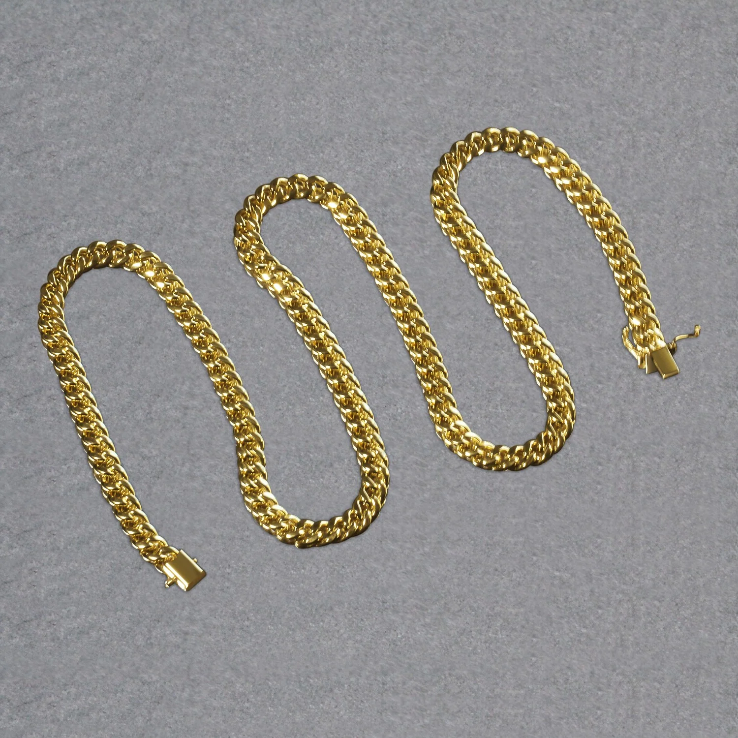 6.15mm 10k Yellow Gold Semi Solid Miami Cuban Chain - Image 4