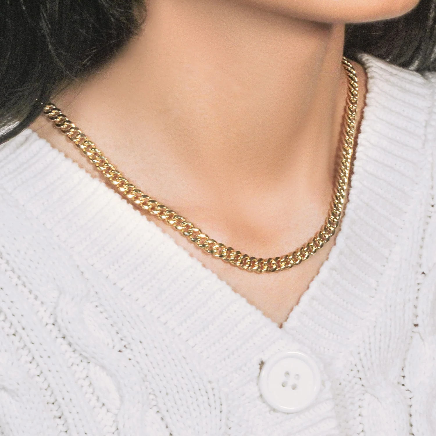 6.15mm 10k Yellow Gold Semi Solid Miami Cuban Chain - Image 9