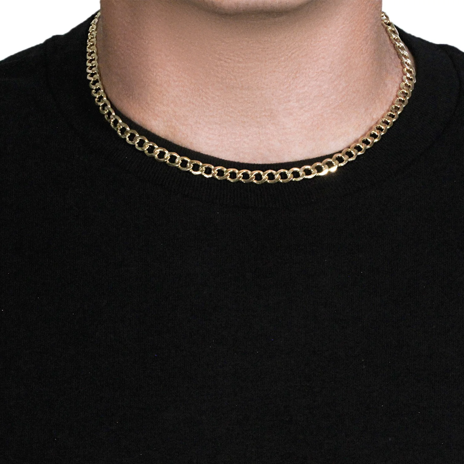6.1mm 10k Yellow Gold Curb Chain - Image 10