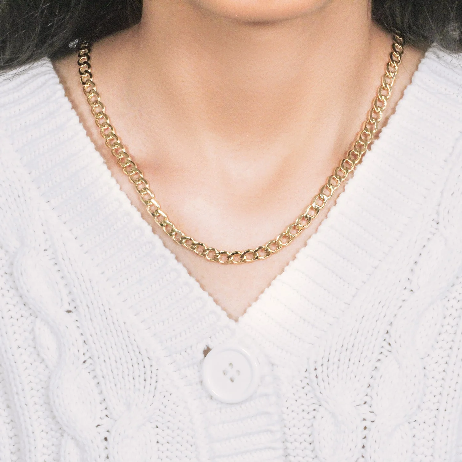 6.1mm 10k Yellow Gold Curb Chain - Image 8