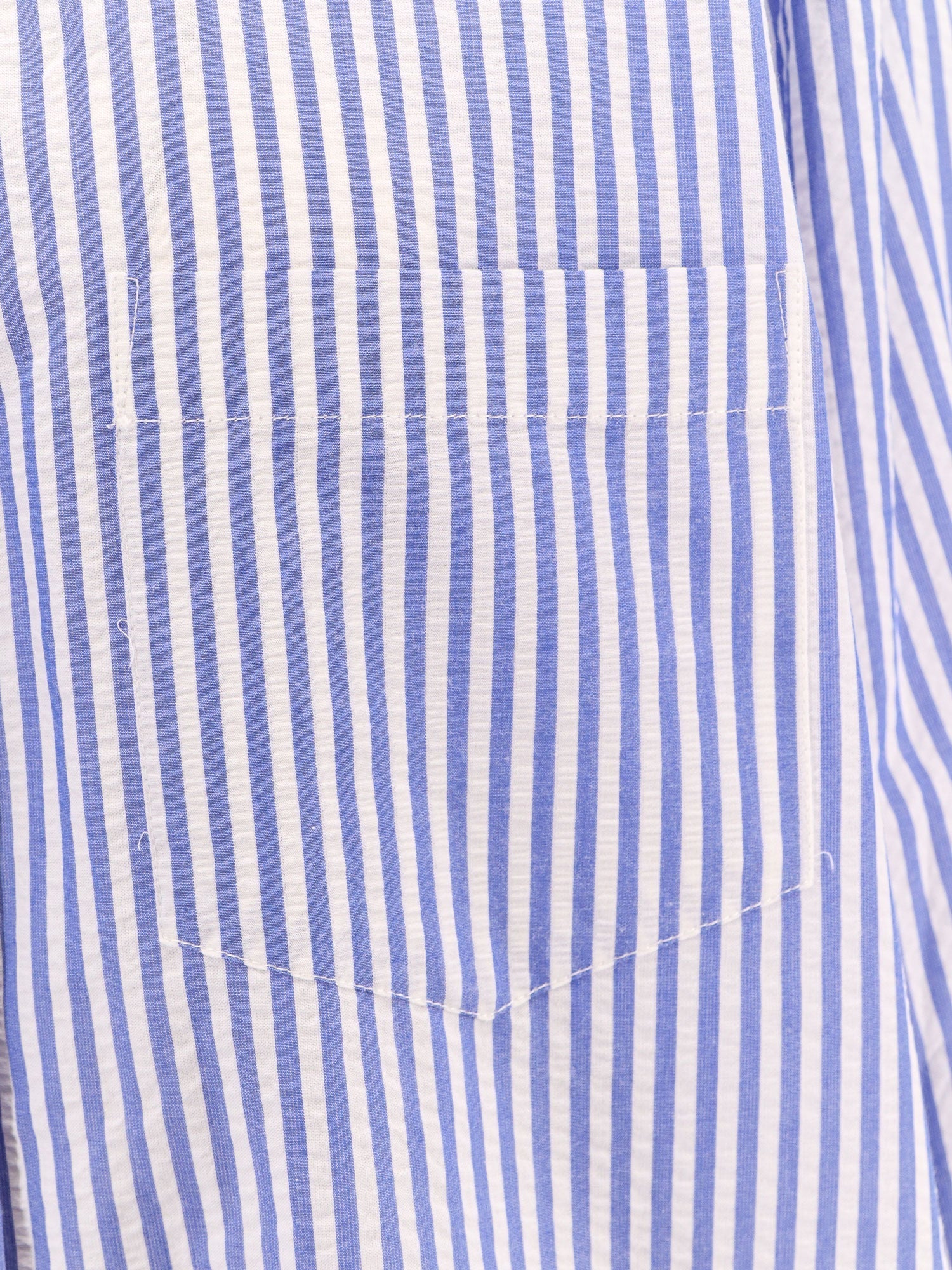 A Paper Kid Cotton Shirt With Striped Motif - Image 3