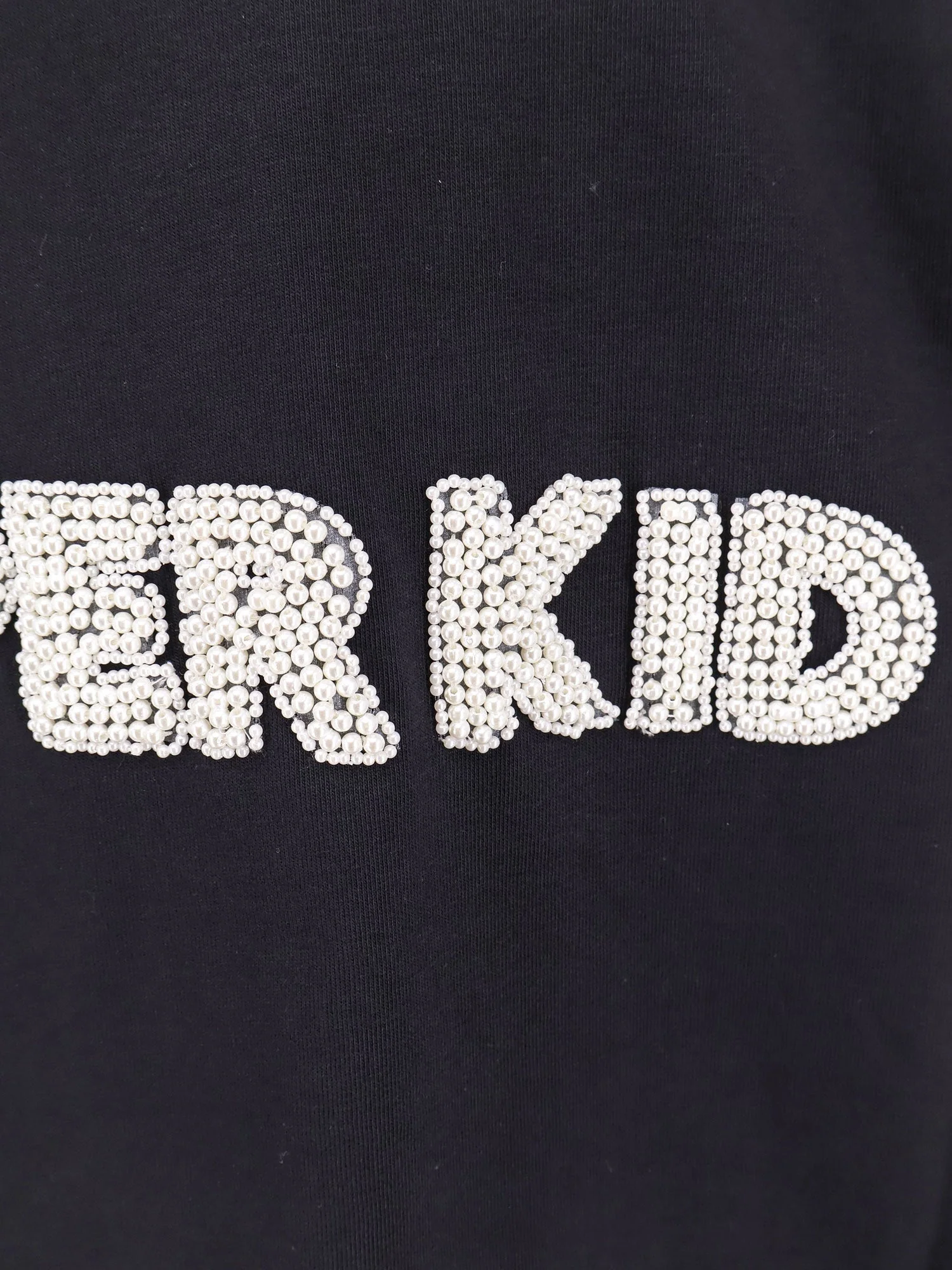 A Paper Kid Cotton T-Shirt With Beads Logo Patch - Image 3