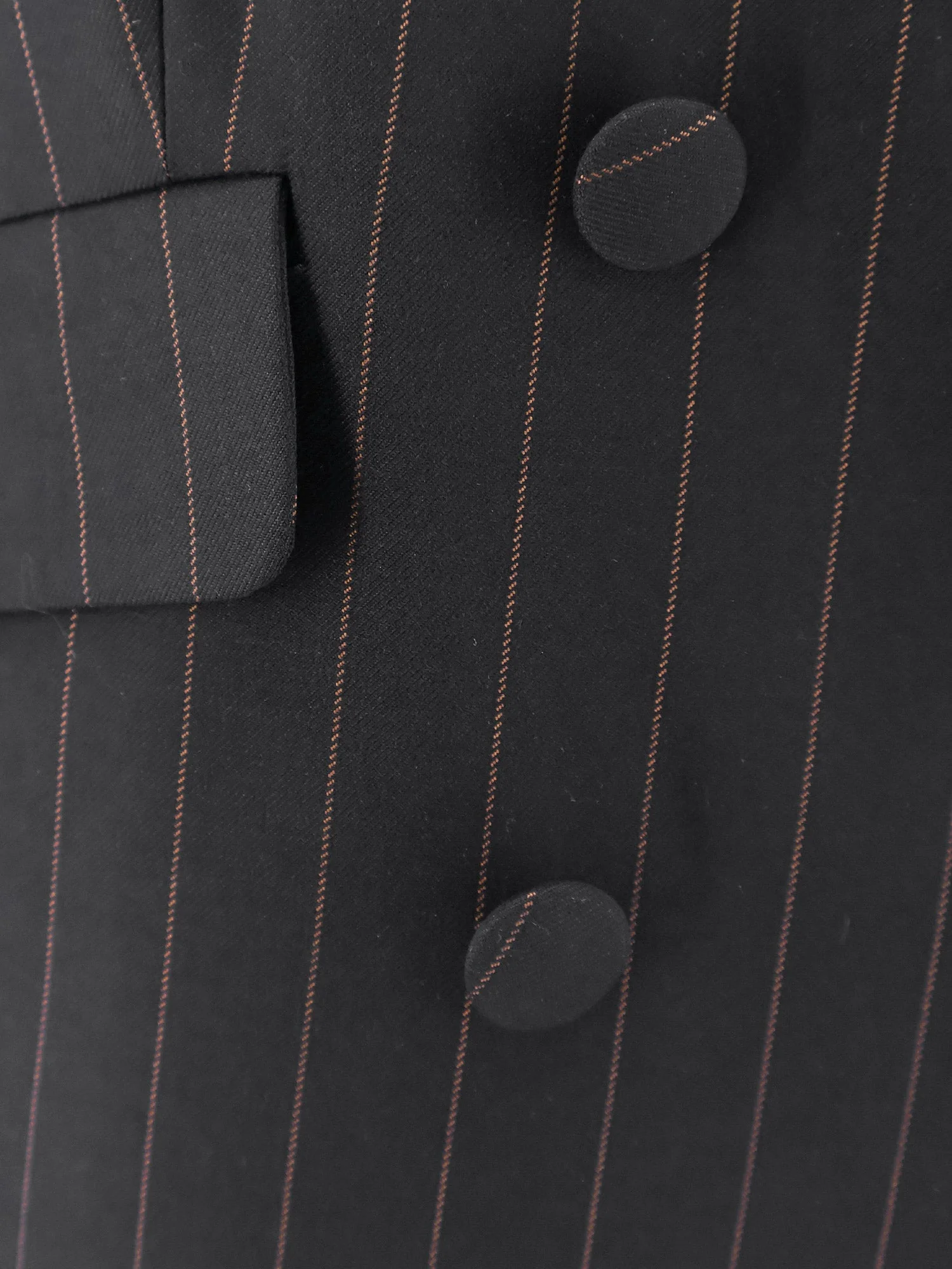 Actualee Double-Breasted Pinstriped Blazer - Image 3