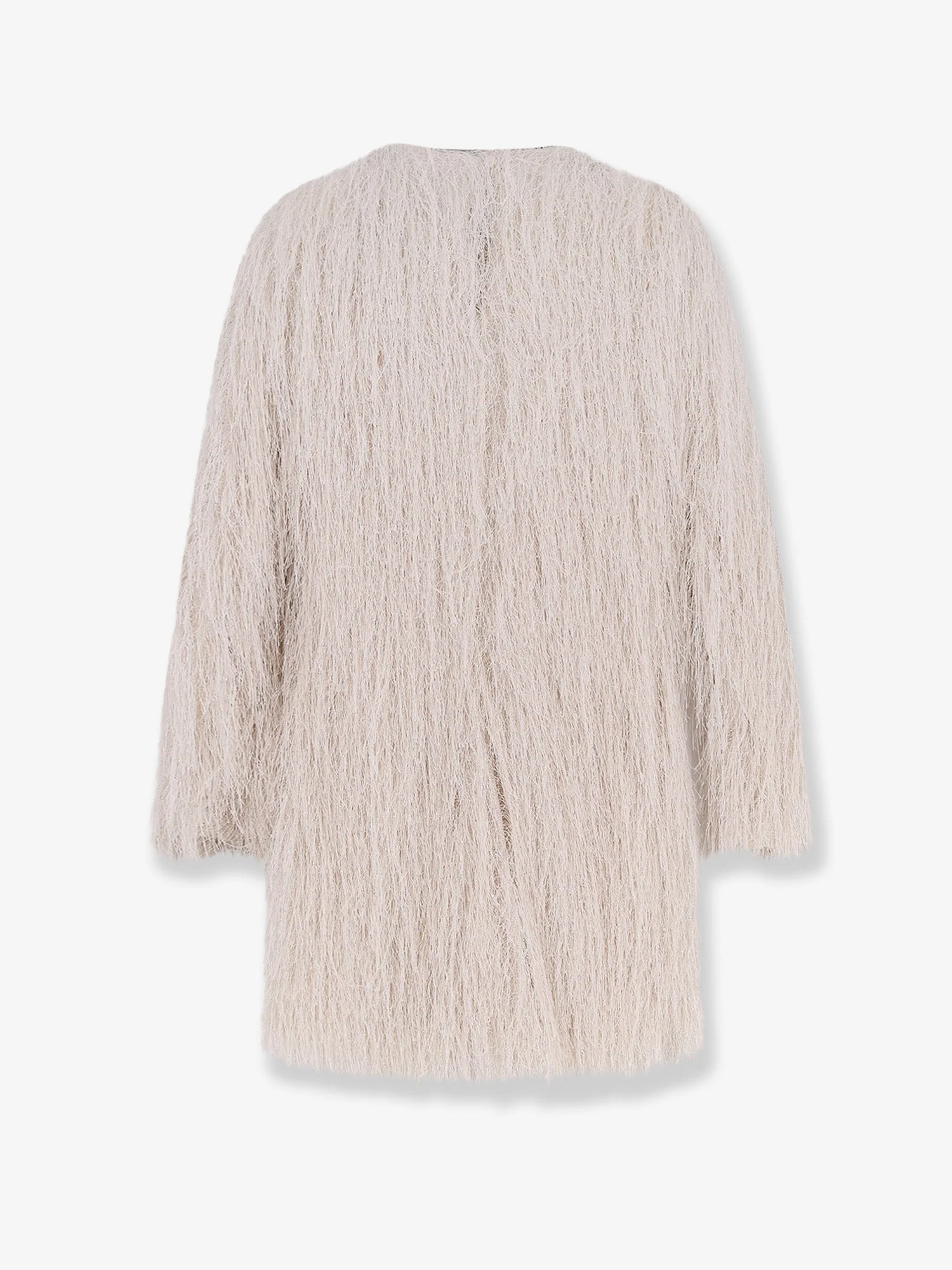 Actualee Short Lurex Dress With Fringes - Image 4