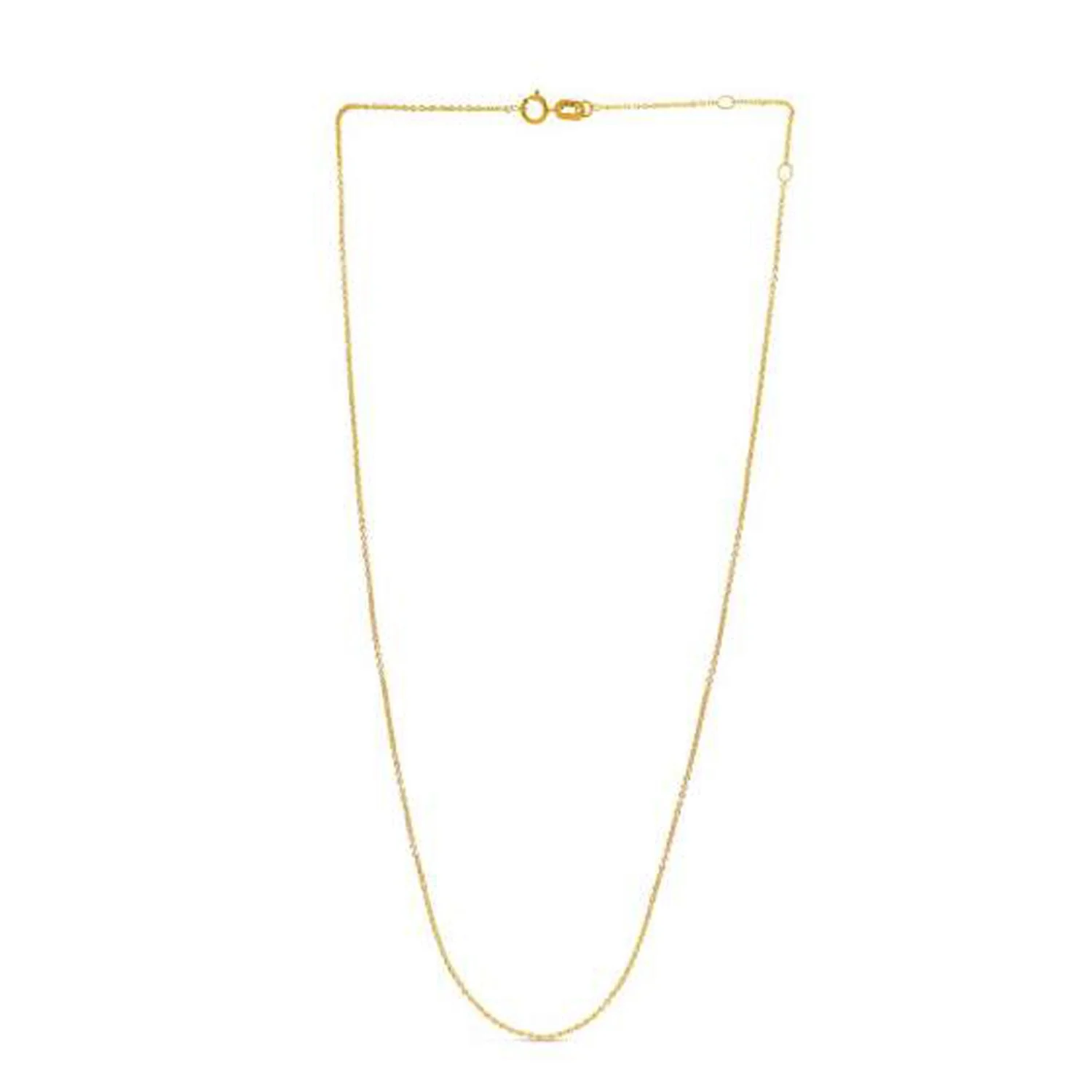 Adjustable Cable Chain in 14k Yellow Gold (1.0mm) - Image 2