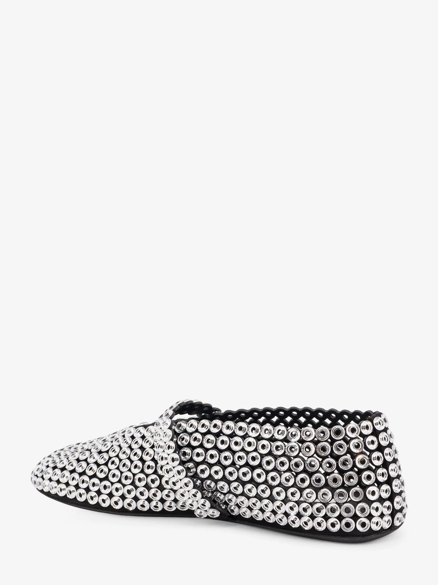 Alaia Ballet Flats Suede And Rubber Ballerinas With Glass Eyelets - Image 3