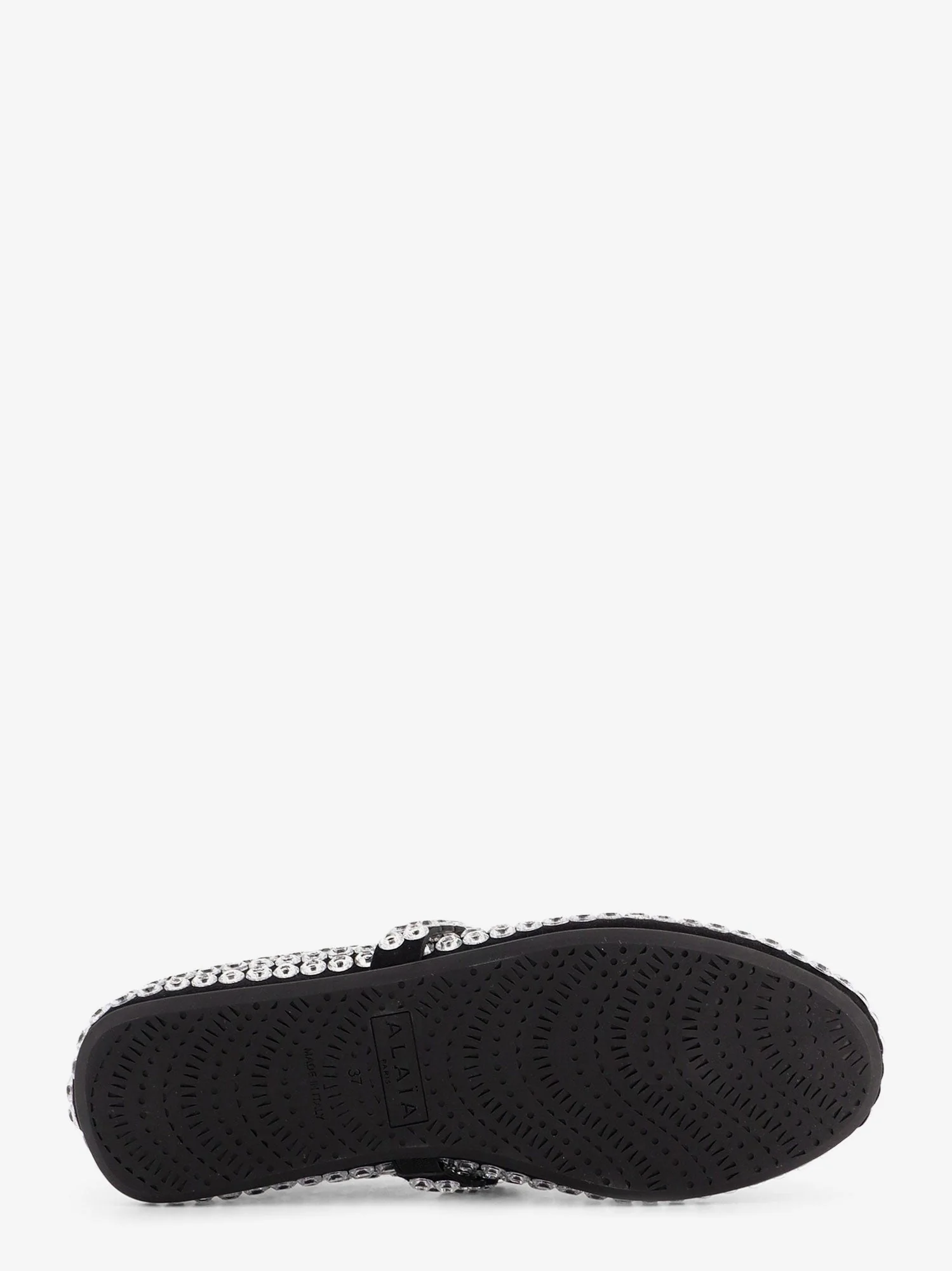 Alaia Ballet Flats Suede And Rubber Ballerinas With Glass Eyelets - Image 4