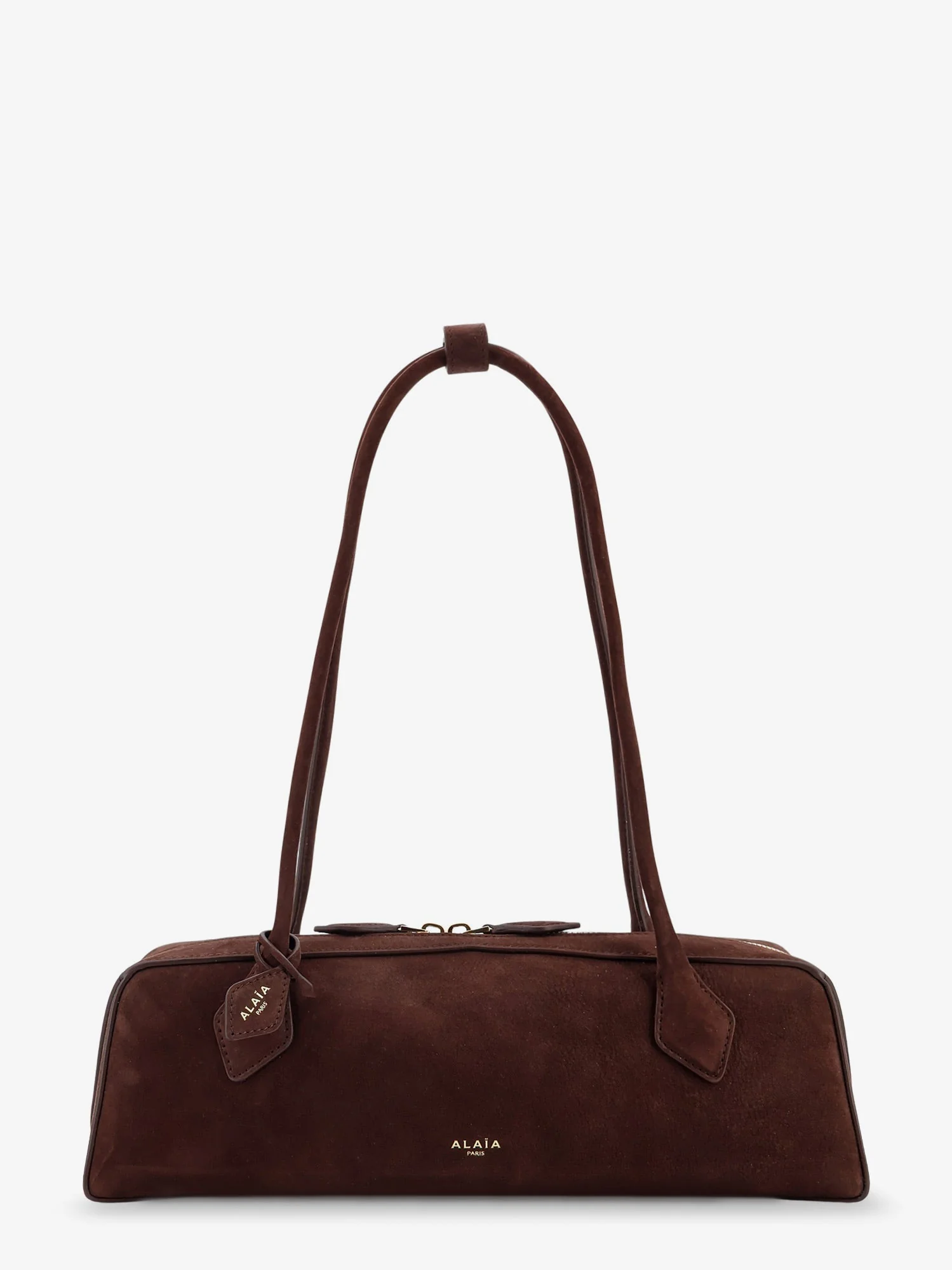 Alaia Borsa A Spalla Teckel Medium In Suede