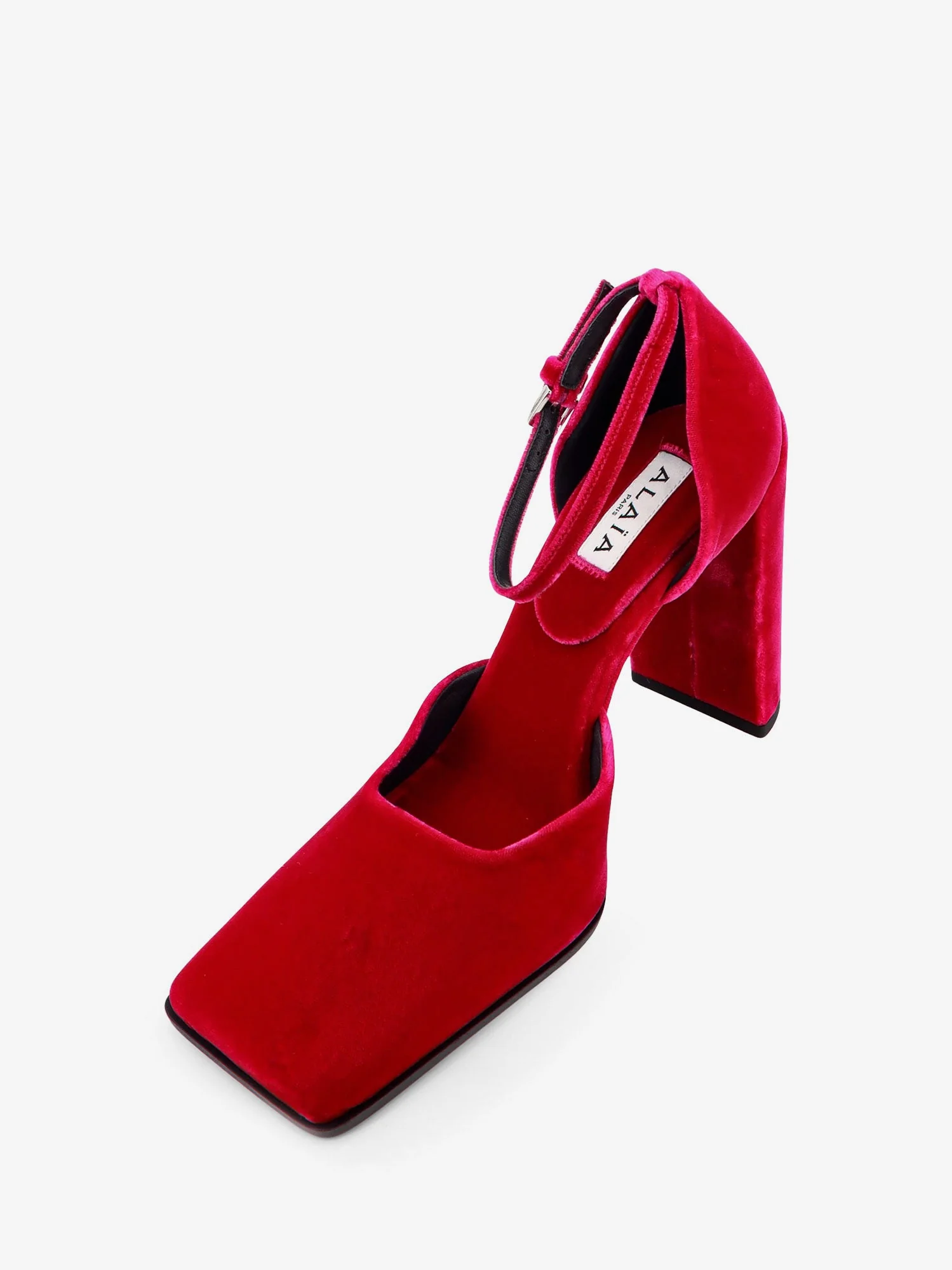 Alaia D' Orsay 90 Velvet Décolleté - Image 4