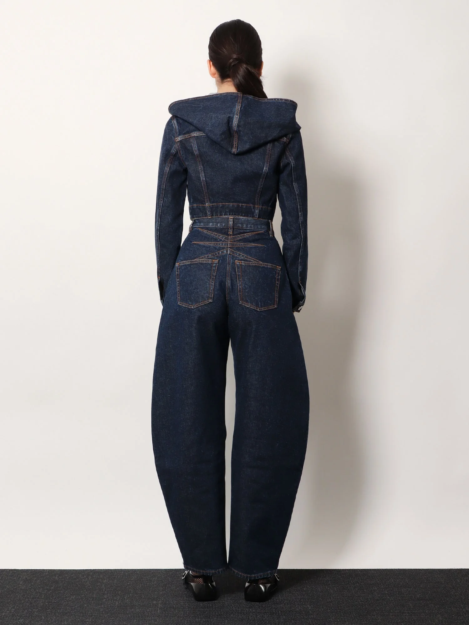 Alaia Hooded Denim Jacket - Image 3