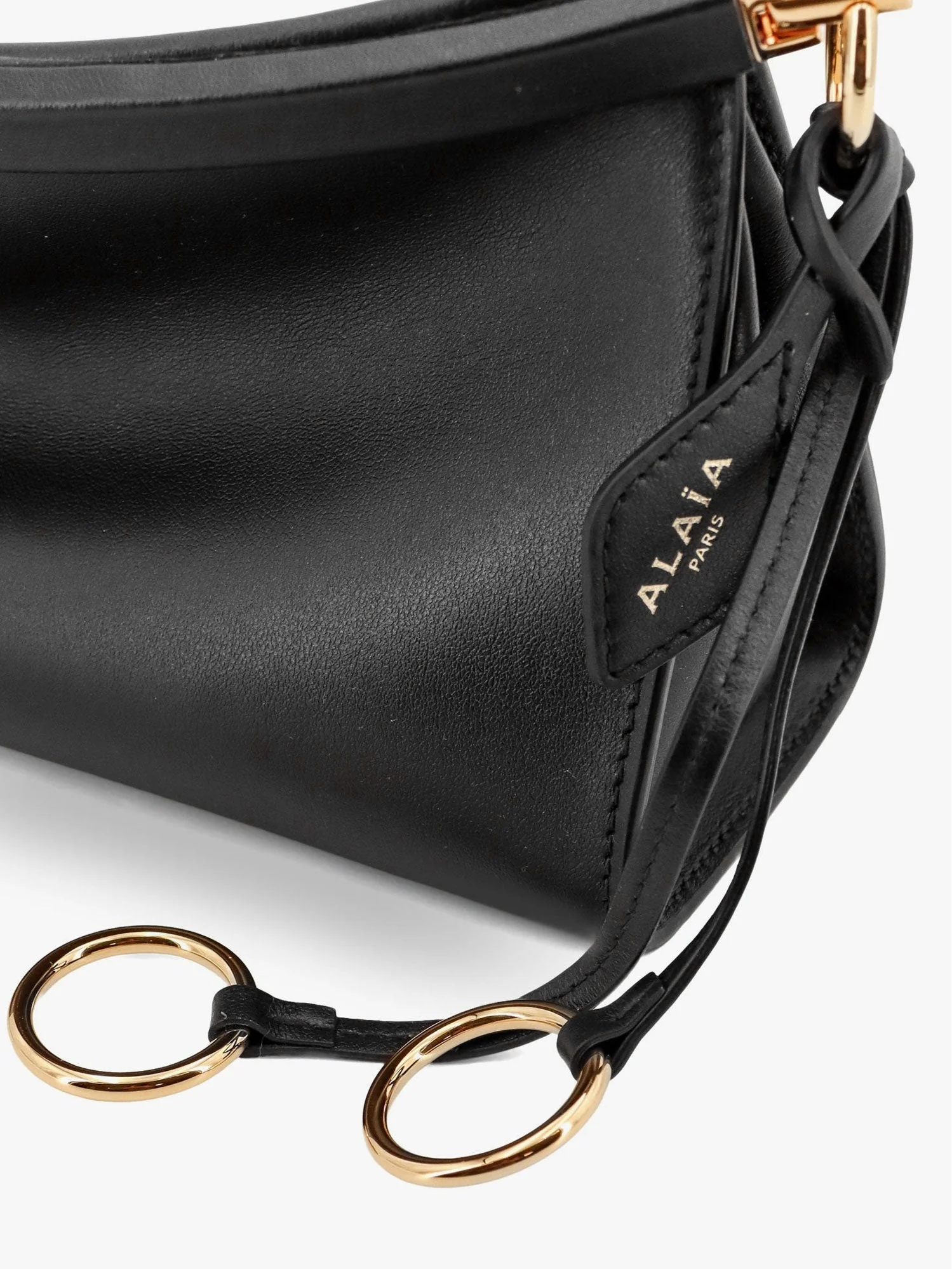 Alaia Le Click East West Small Leather Crossbody Bag - Image 14