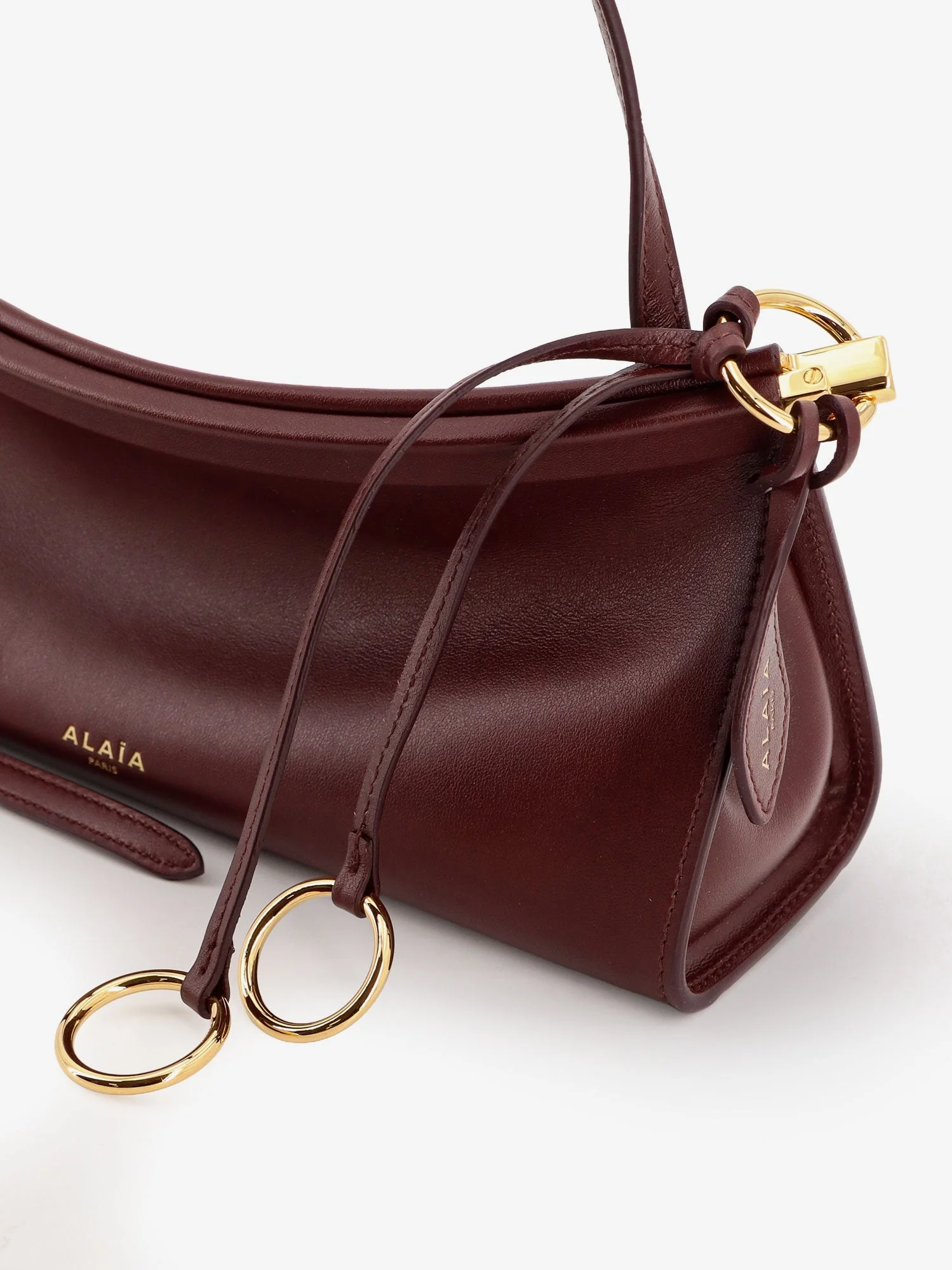Alaia Le Click East West Small Leather Crossbody Bag - Image 4