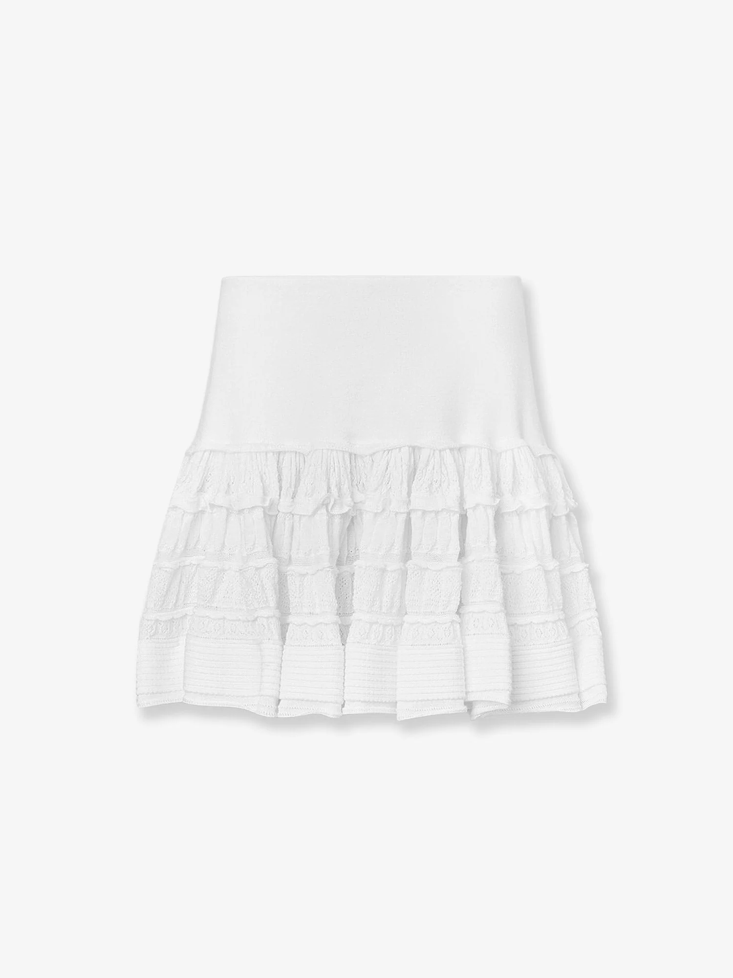 Alaia Ruffle Virgin Wool Skirt - Image 4