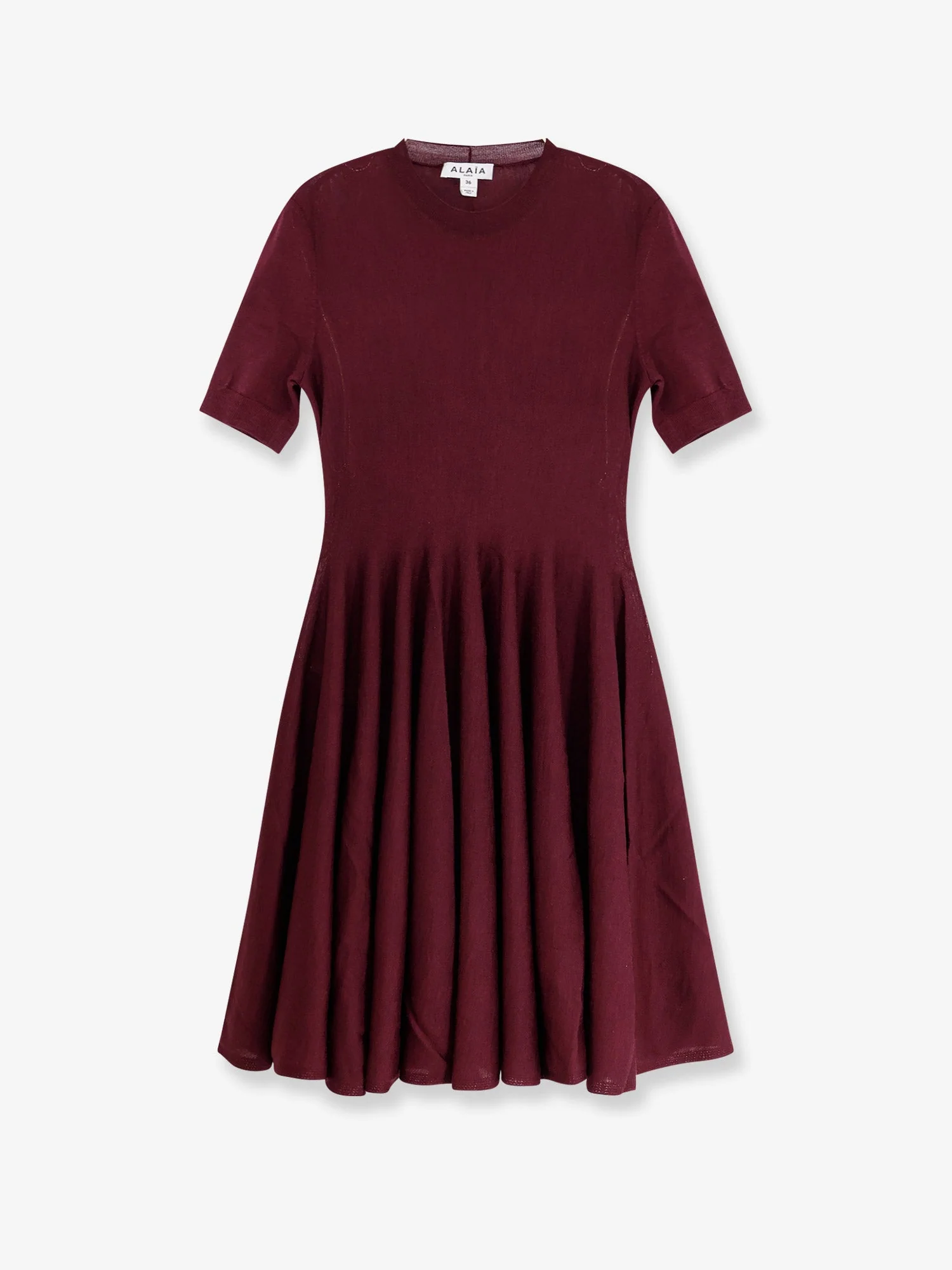 Alaia Skater Virgin Wool Dress