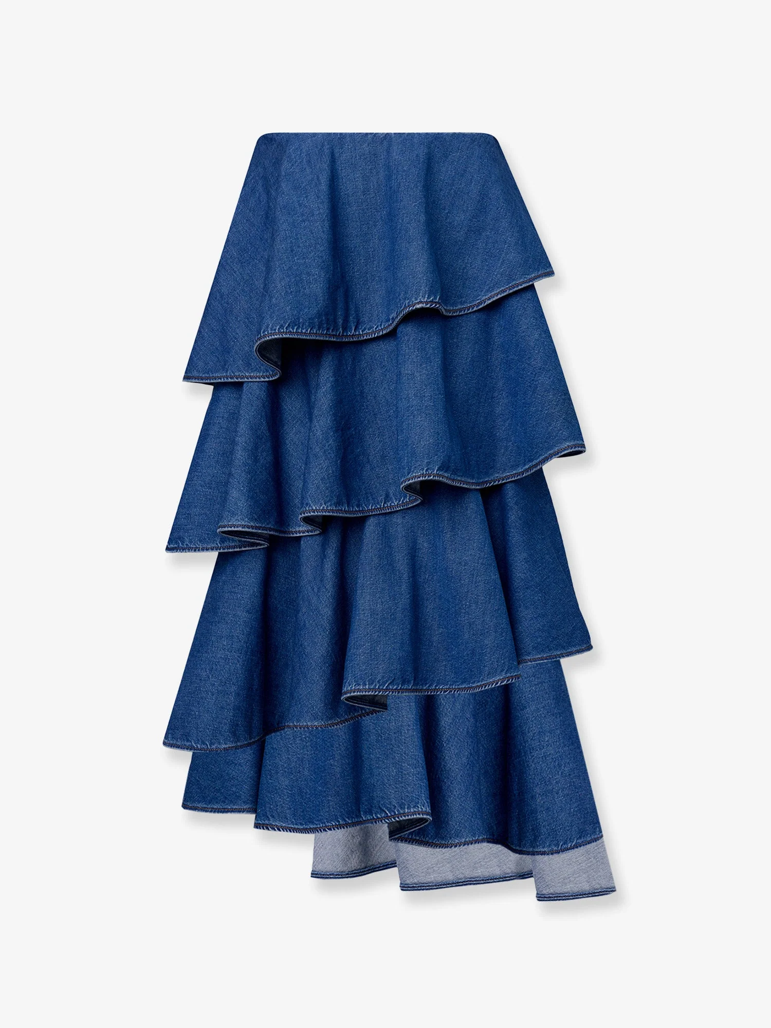 Alaia Spiral Denim Skirt - Image 2