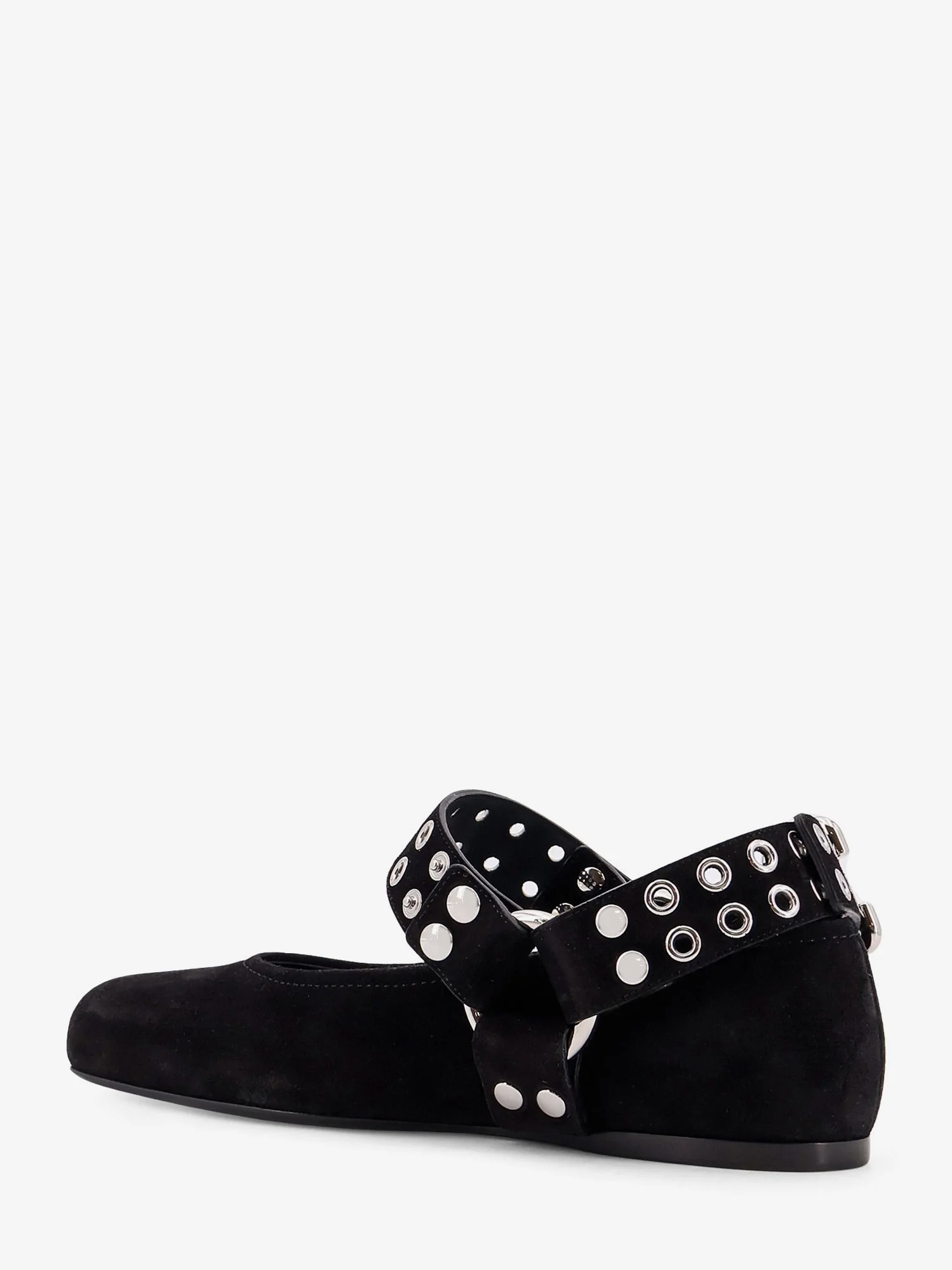 Alaia Suede Biker Flat Ballerinas - Image 4