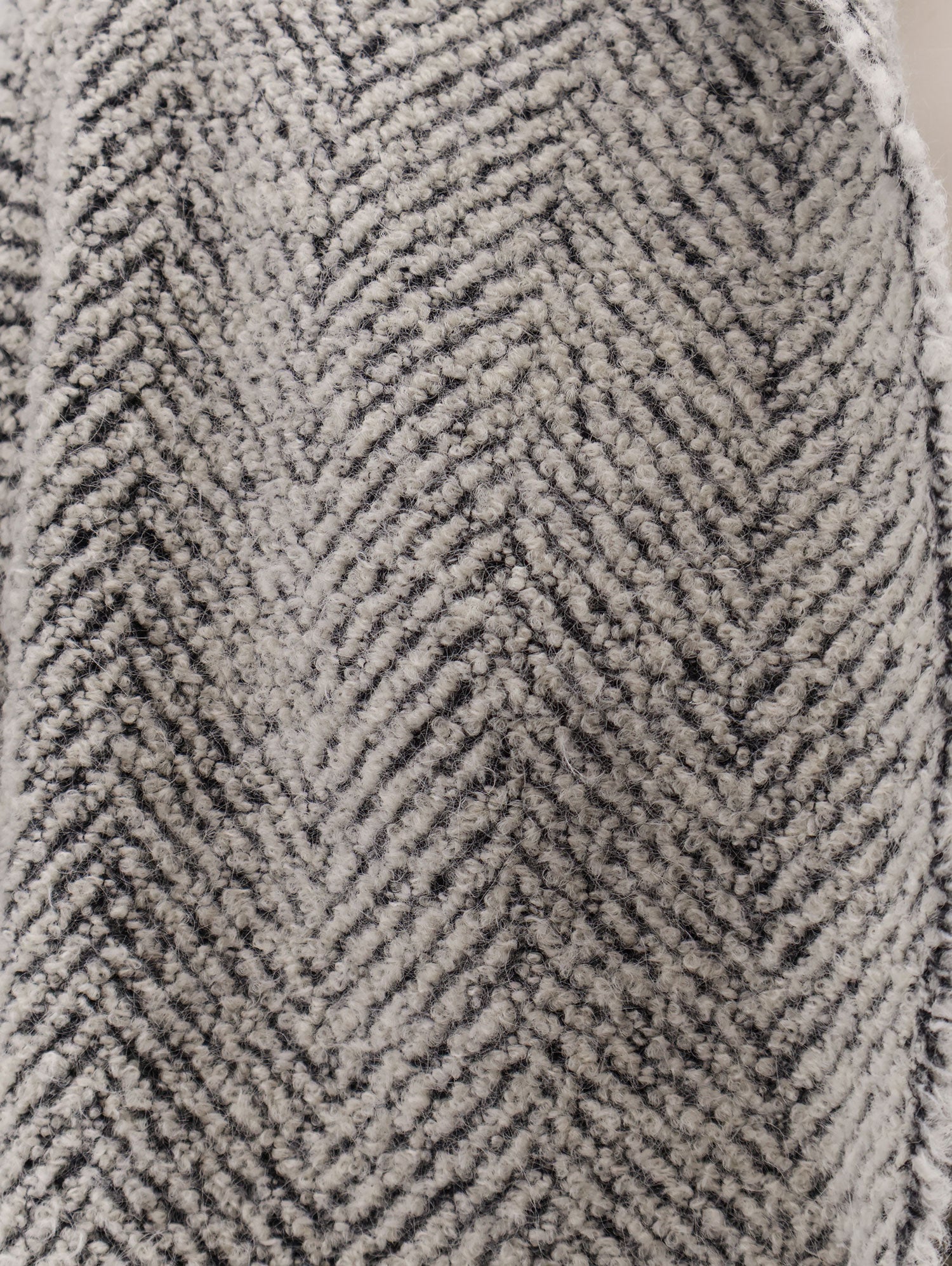Alberta Ferretti Bouclé Coat With Herringbone Pattern - Image 3