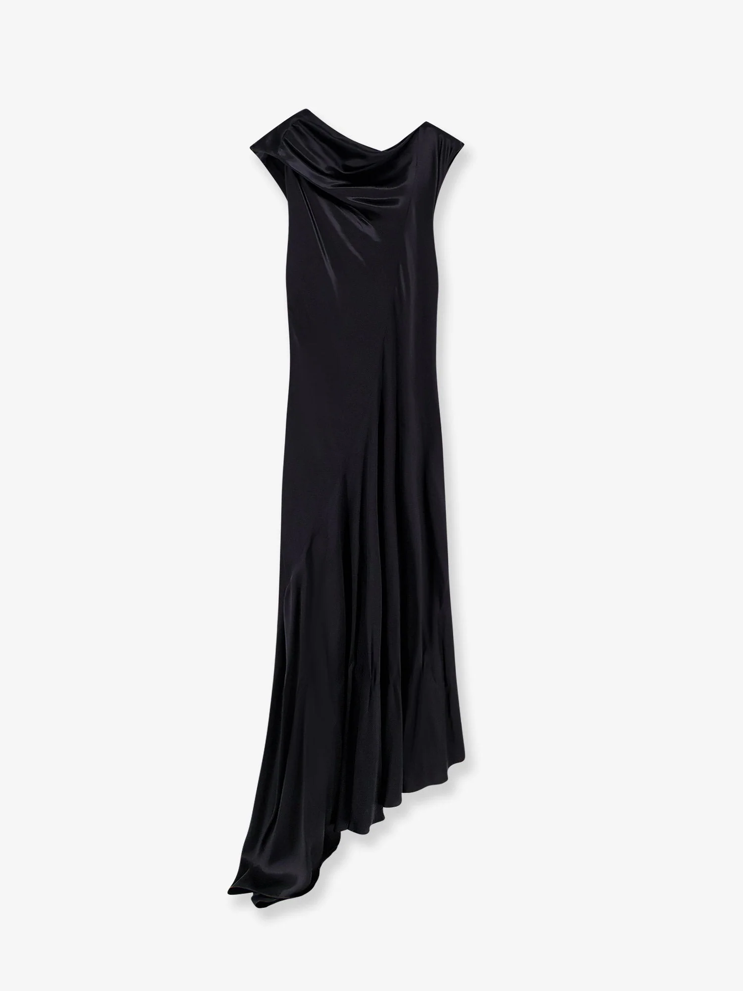 Alberta Ferretti Satin Long Dress