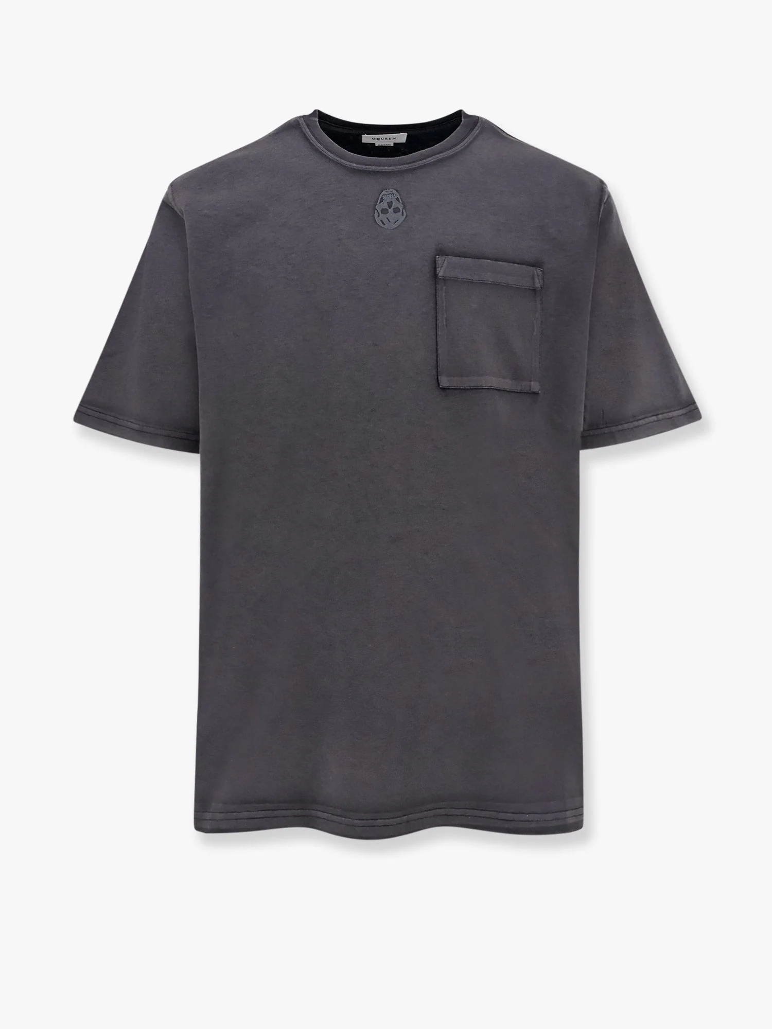 Alexander Mcqueen Cotton T-Shirt With Frontal Iconic Skull