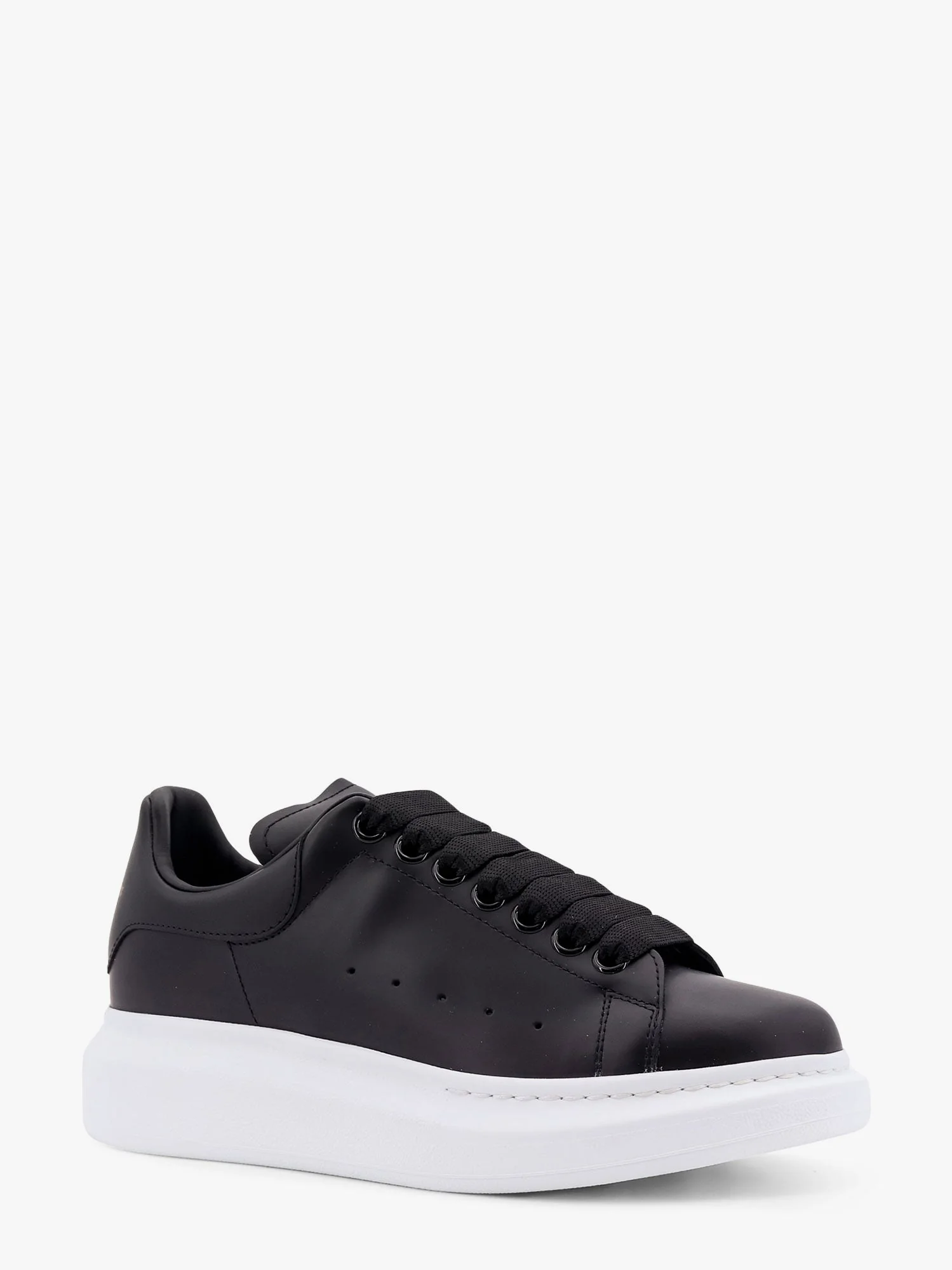 Alexander Mcqueen Larry Leather Sneakers With Logo Detail On The Back - Image 6