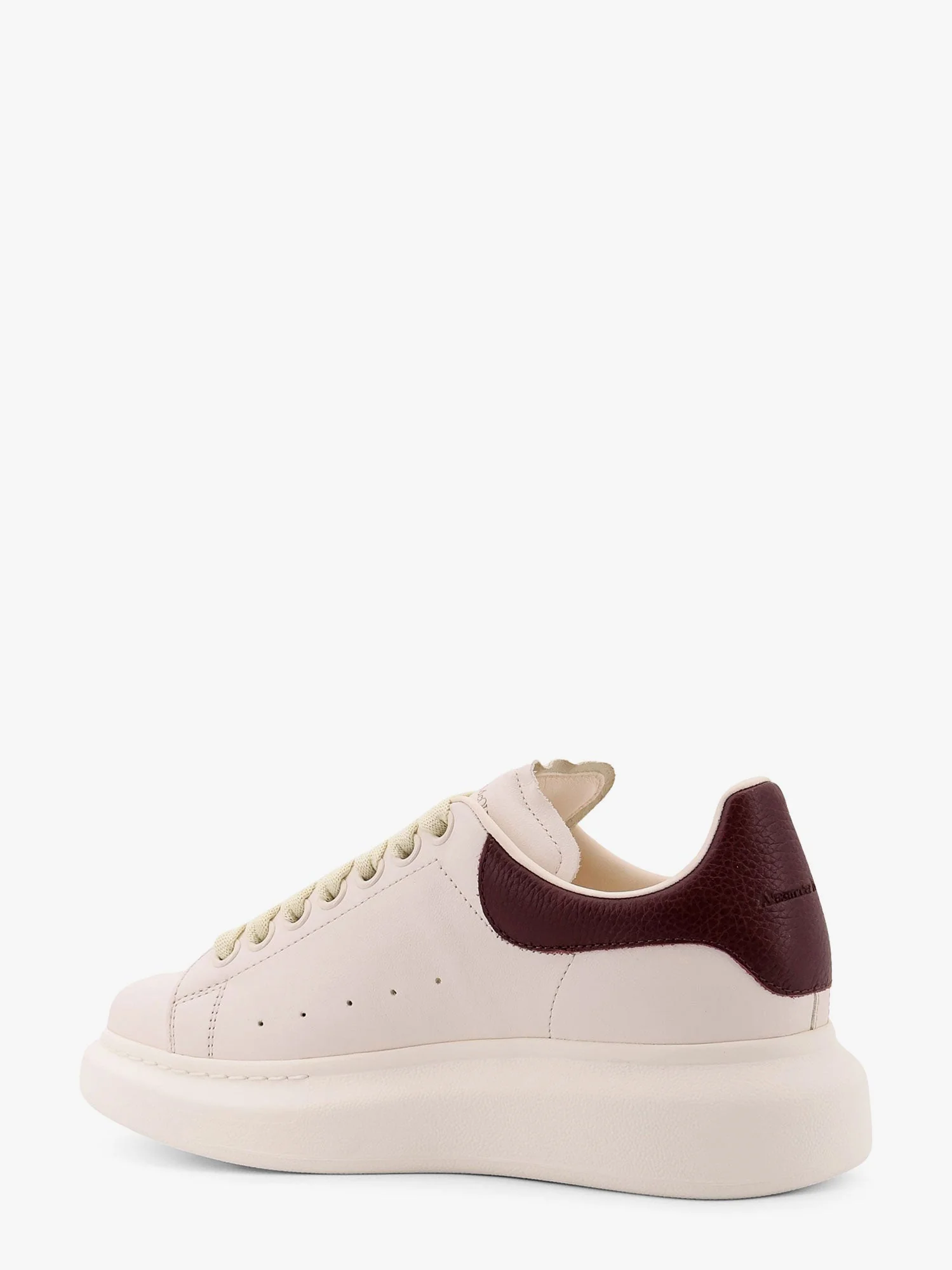 Alexander Mcqueen Oversize Leather Sneakers With Back Contrasting Patch - Image 3