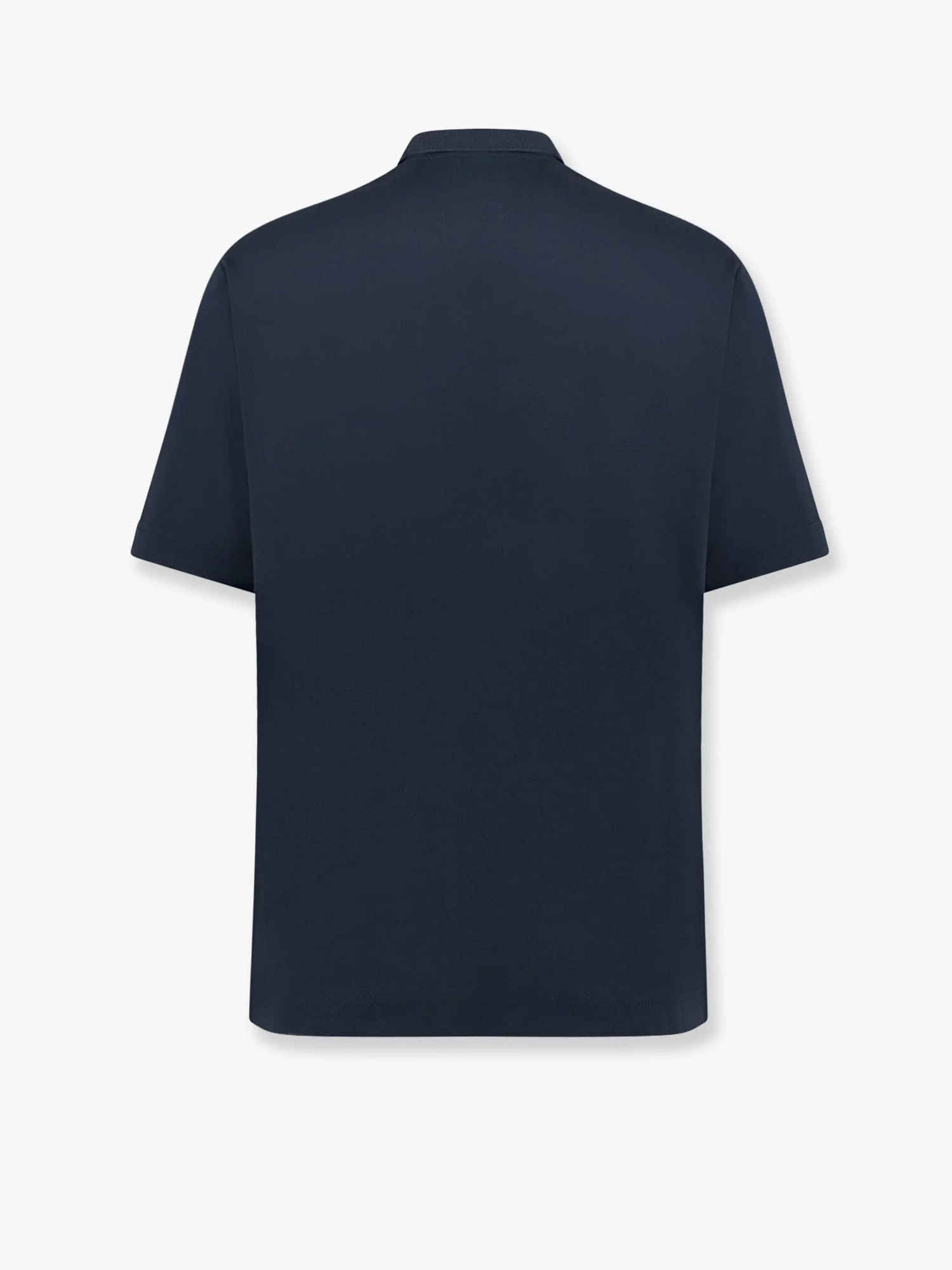 Alpha-Studio Cotton Jersey Polo Shirt - Image 8