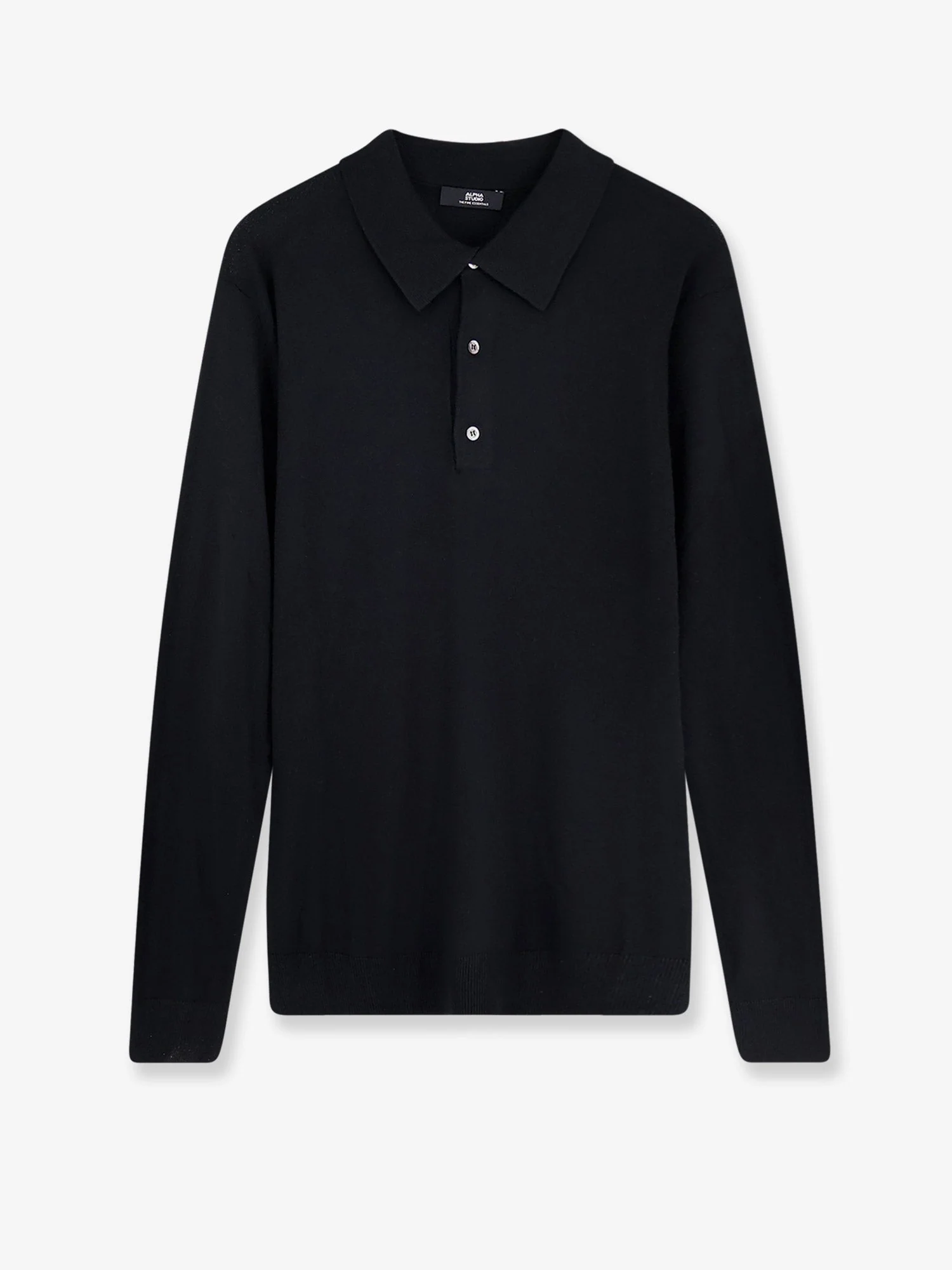 Alpha-Studio Silk And Cashmere Polo Shirt