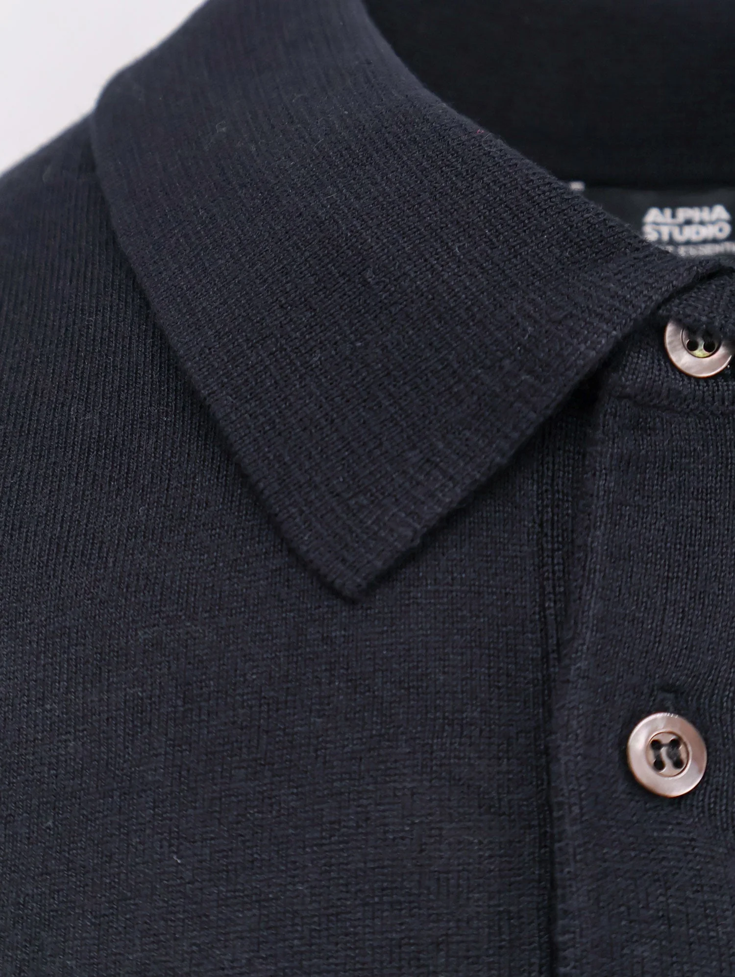 Alpha-Studio Silk And Cashmere Polo Shirt - Image 6