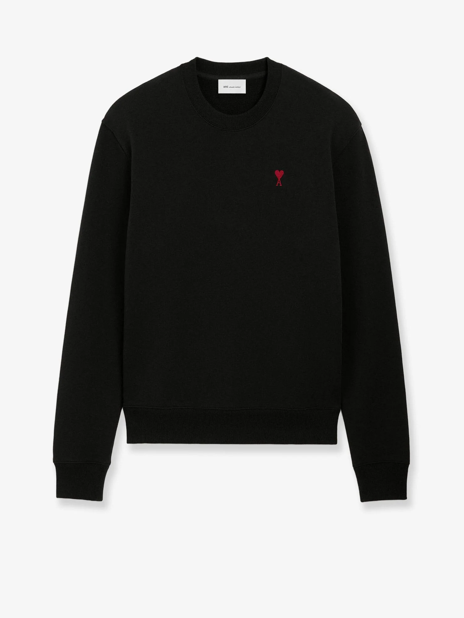 Ami Paris Cotton Sweatshirt With Iconic Embroidery - Image 4