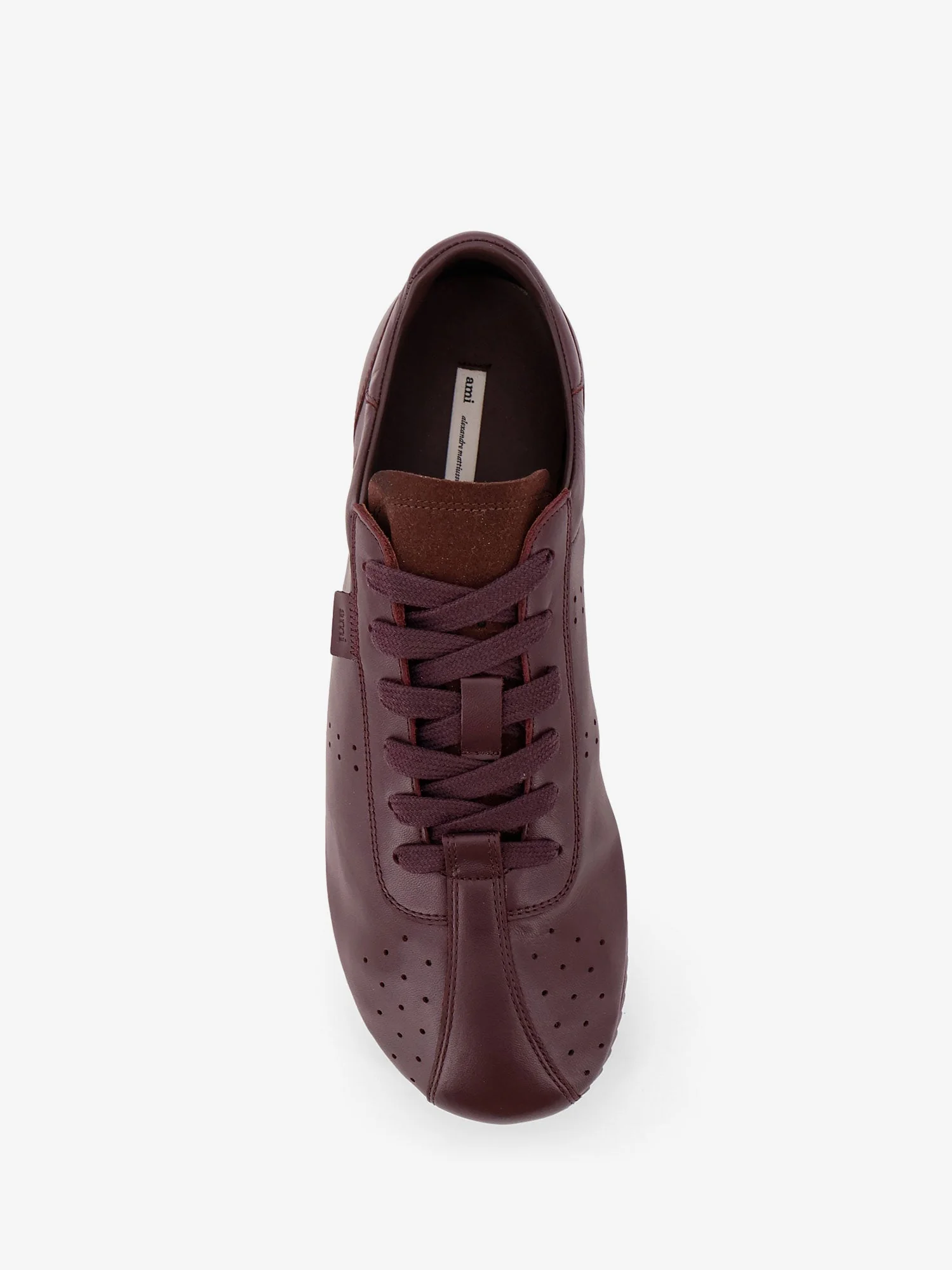 Ami Paris Leather Low-Top Sneakers - Image 5
