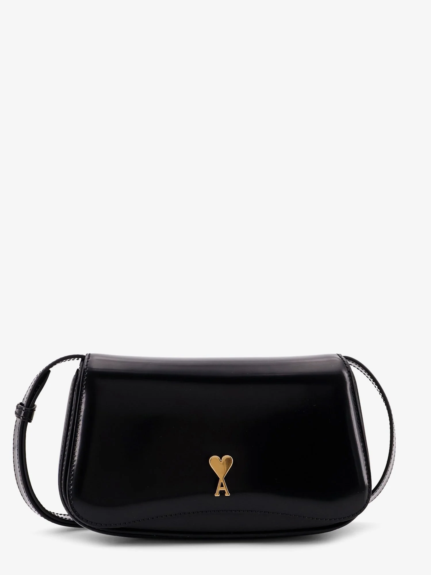 Ami Paris Leather Shoulder Bag