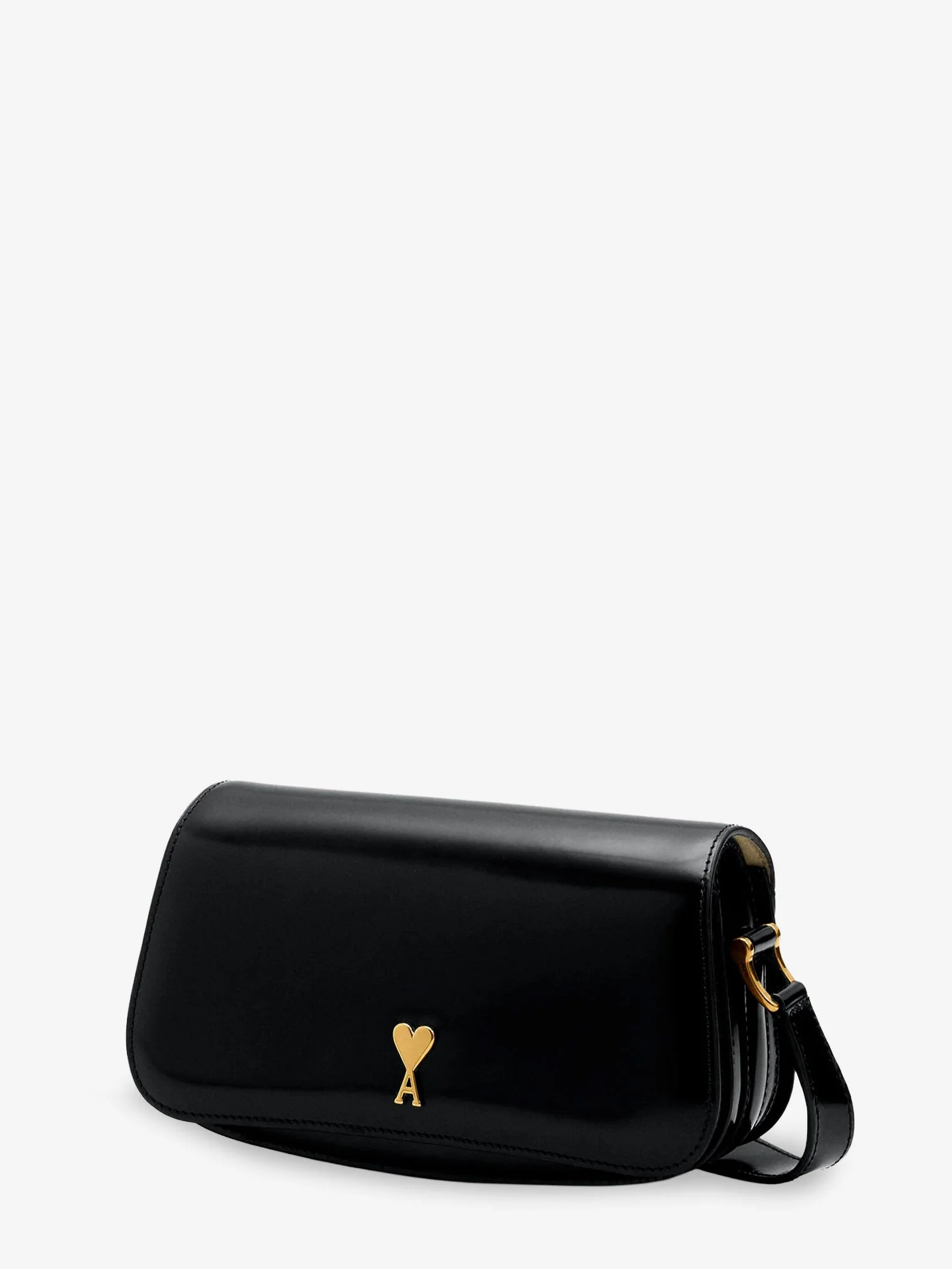 Ami Paris Leather Shoulder Bag With Logo On The Front - Image 3