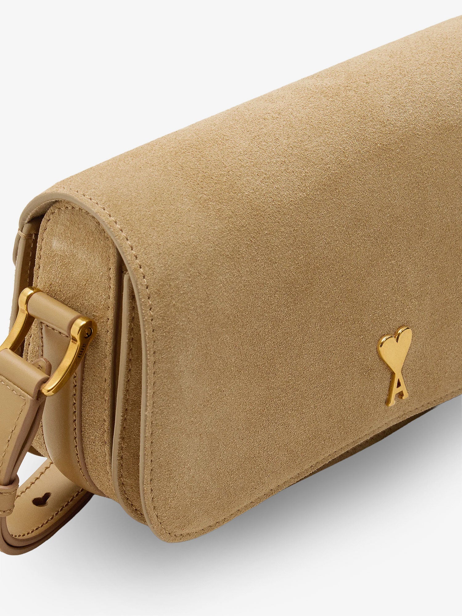Ami Paris Leather Shoulder Bag With Logo On The Front - Image 9