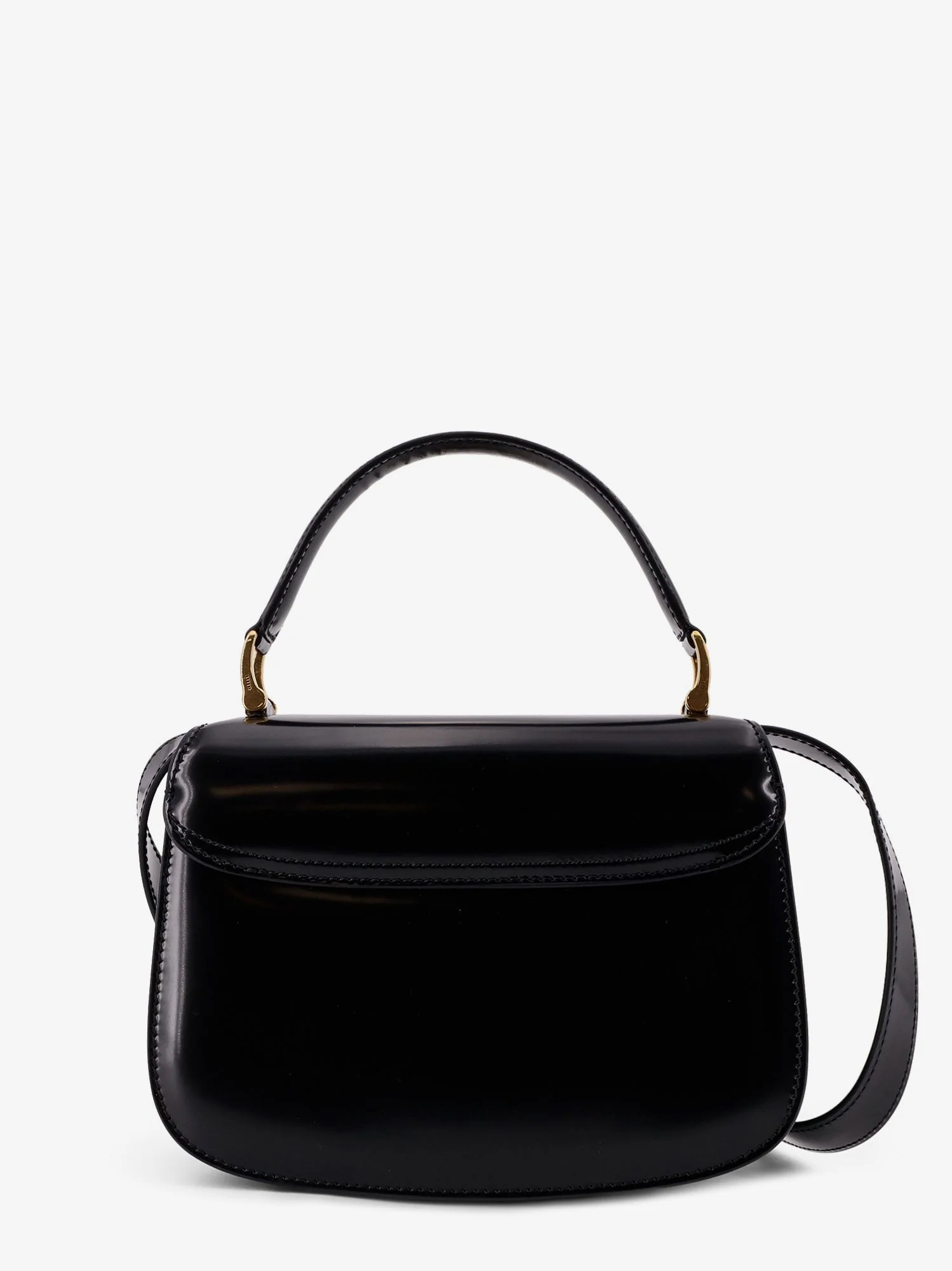 Ami Paris Leather Shoulder Bag With Monogram Logo - Image 2