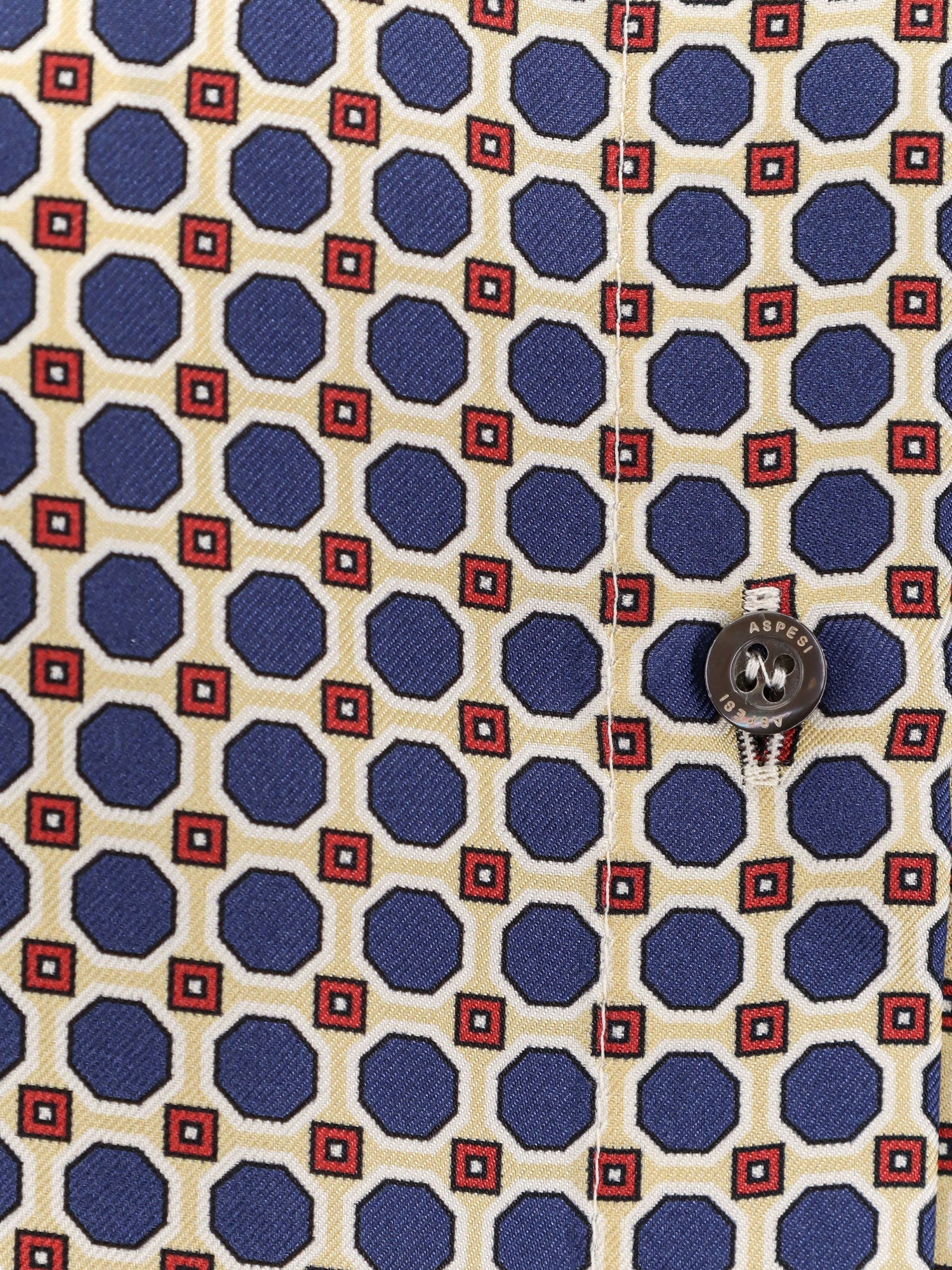 Aspesi Silk Shirt With Micro-Pattern - Image 9