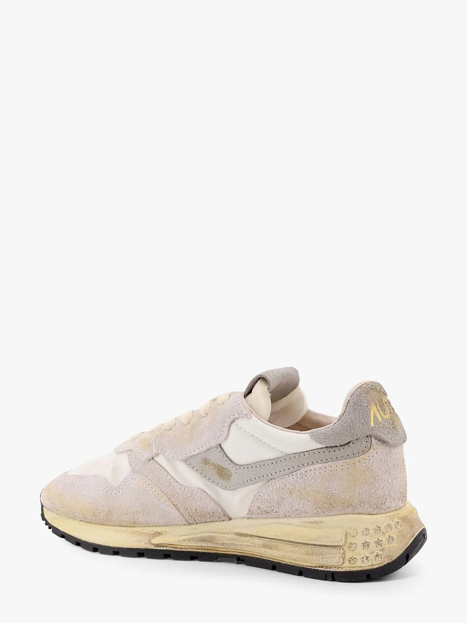 Autry Reelwind Low-Top Suede And Nylon Sneakers With Used Effect - Image 3