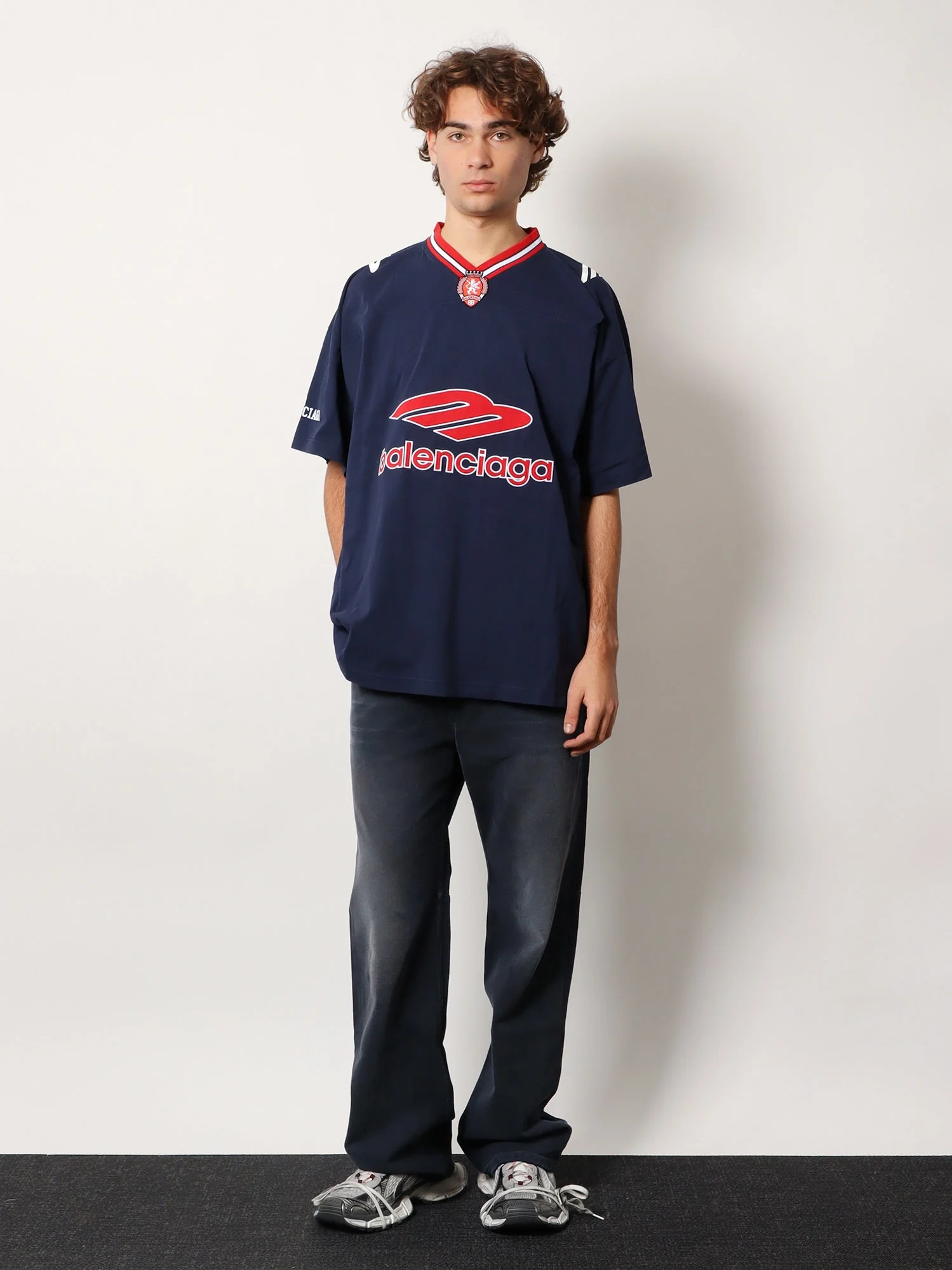 Balenciaga 3B Football Jersey T-Shirt - Image 2