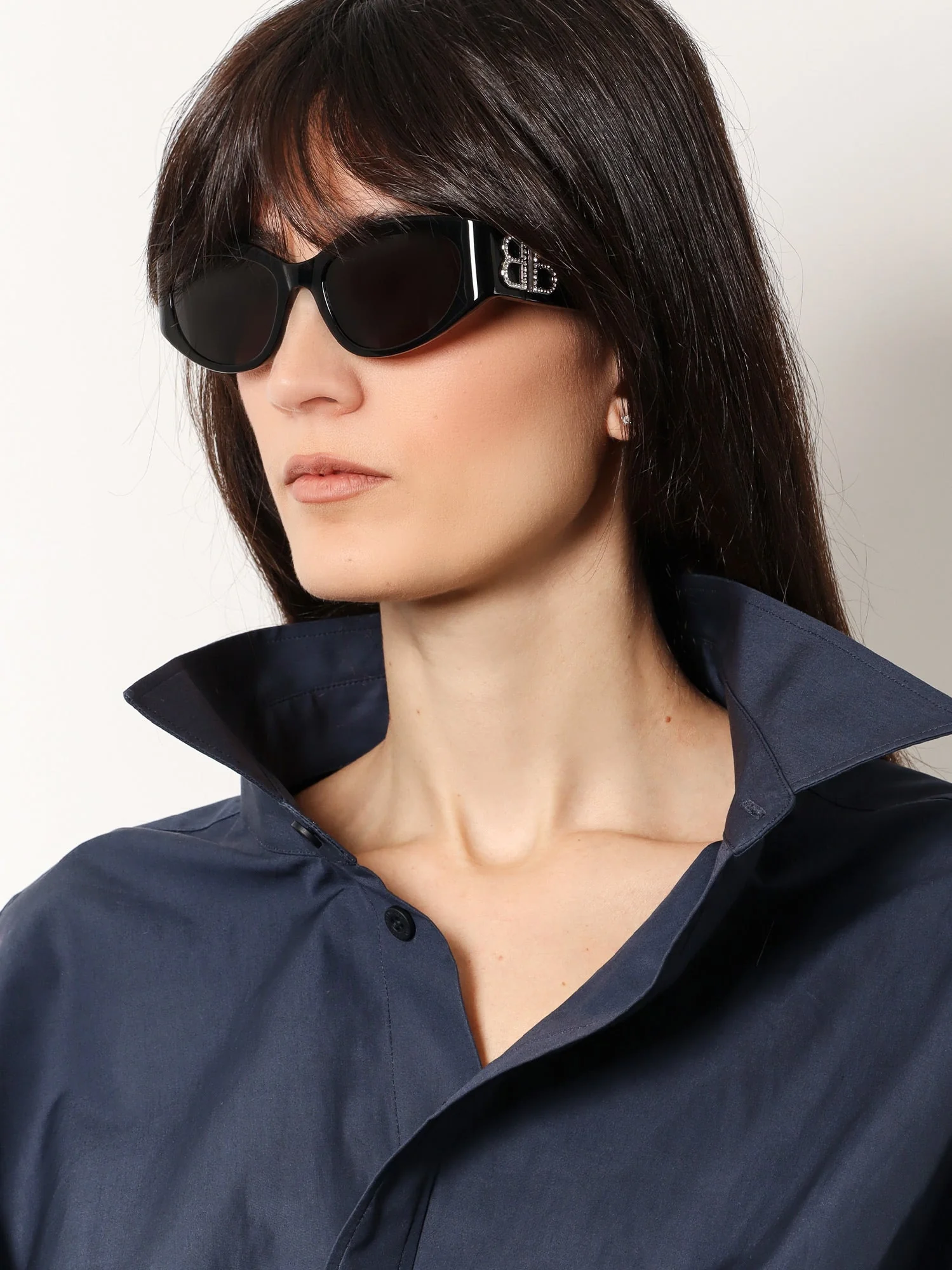 Balenciaga Acetate Sunglasses With Lateral Logo - Image 2